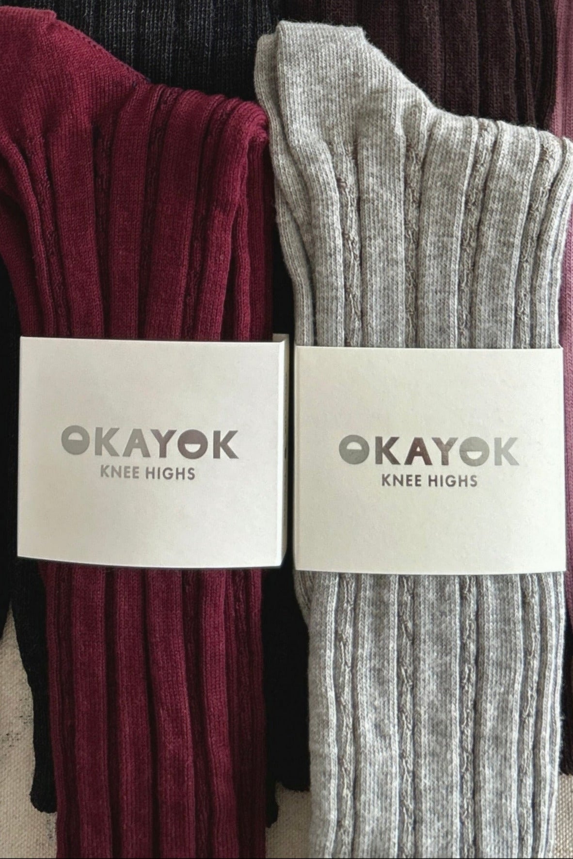 OkayOK Knee High Socks - Cotton