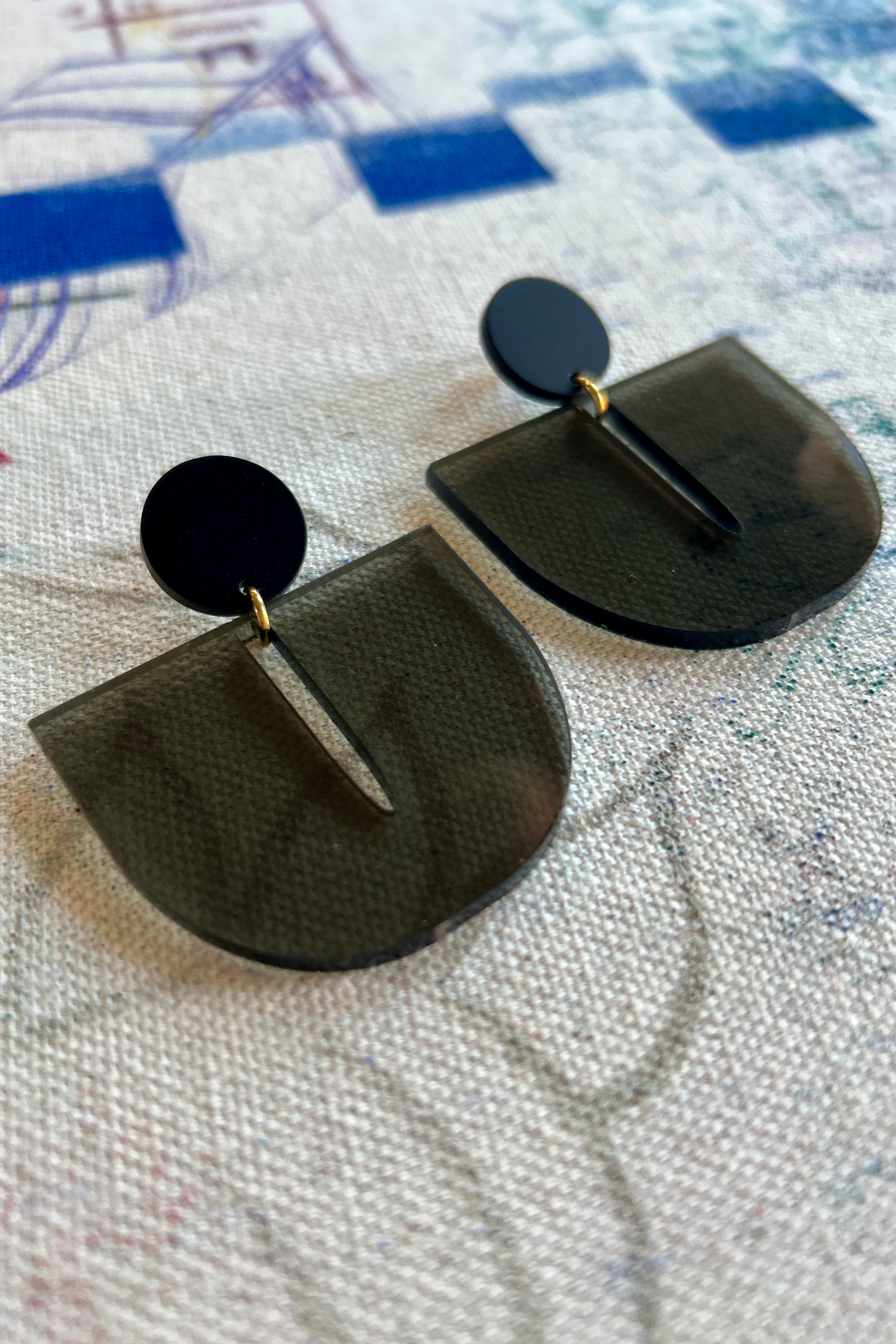 Darlings of Denmark Earring Billie  -Charcoal