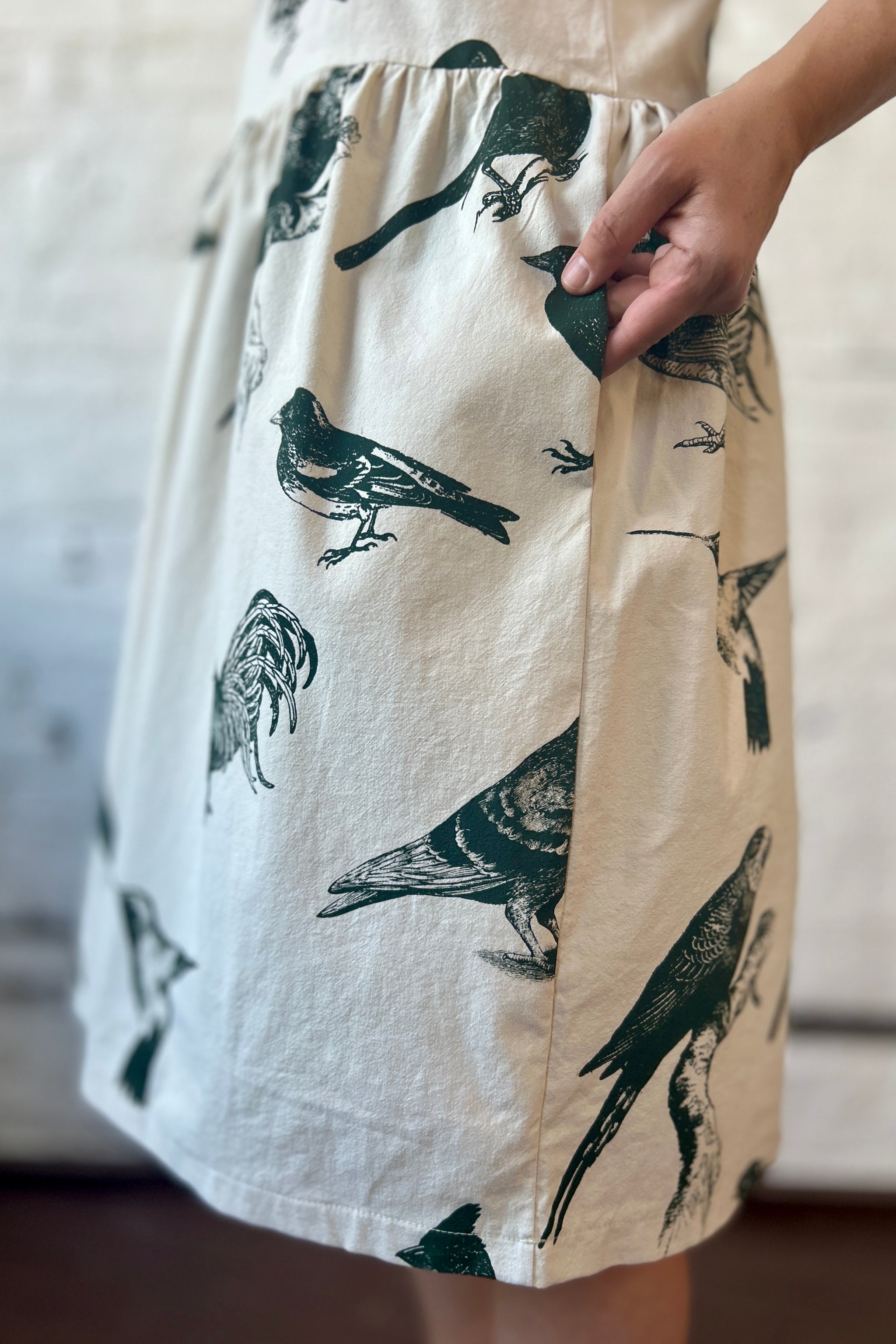 Kudo Dress - Cloud with Flock Off