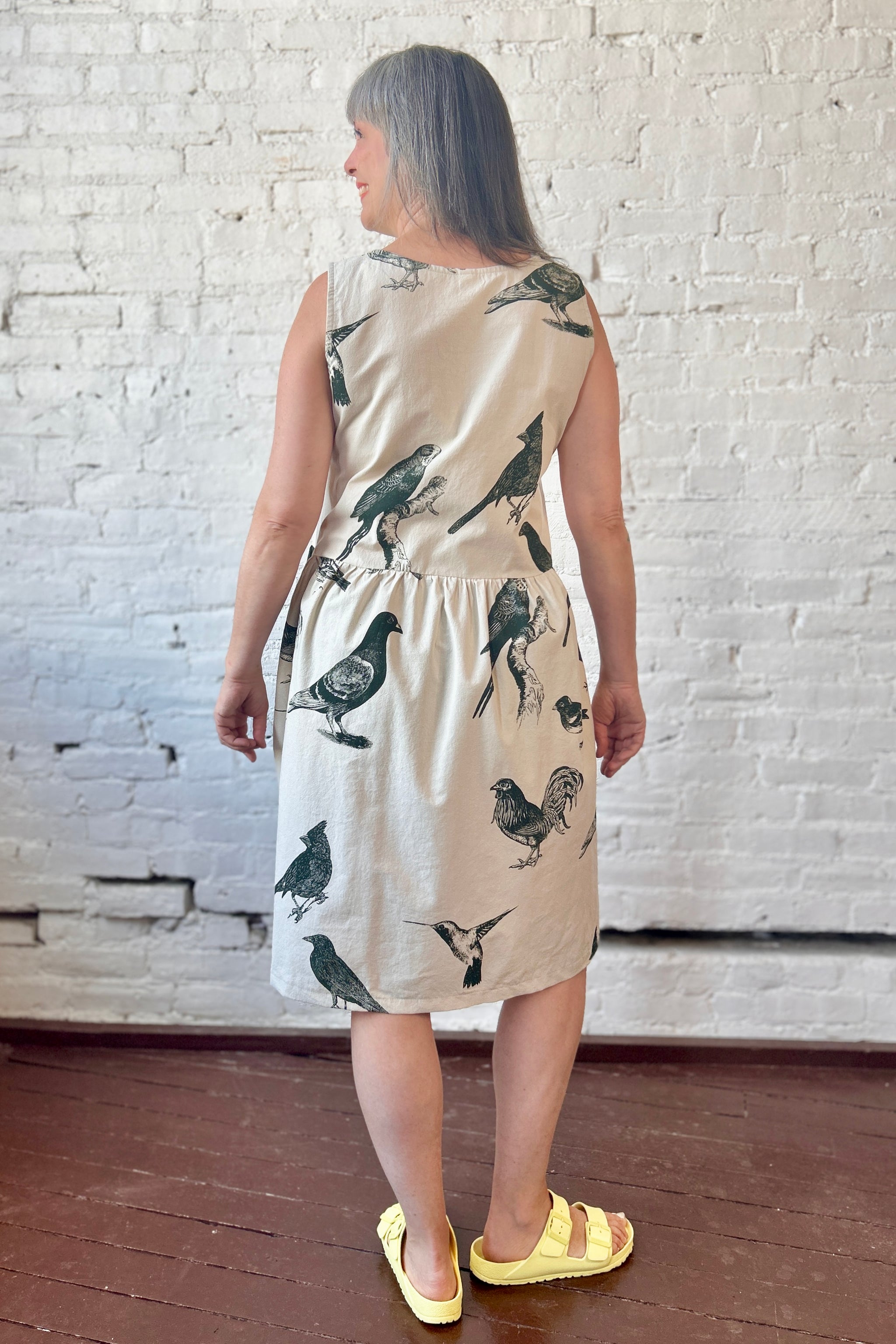 Kudo Dress - Cloud with Flock Off