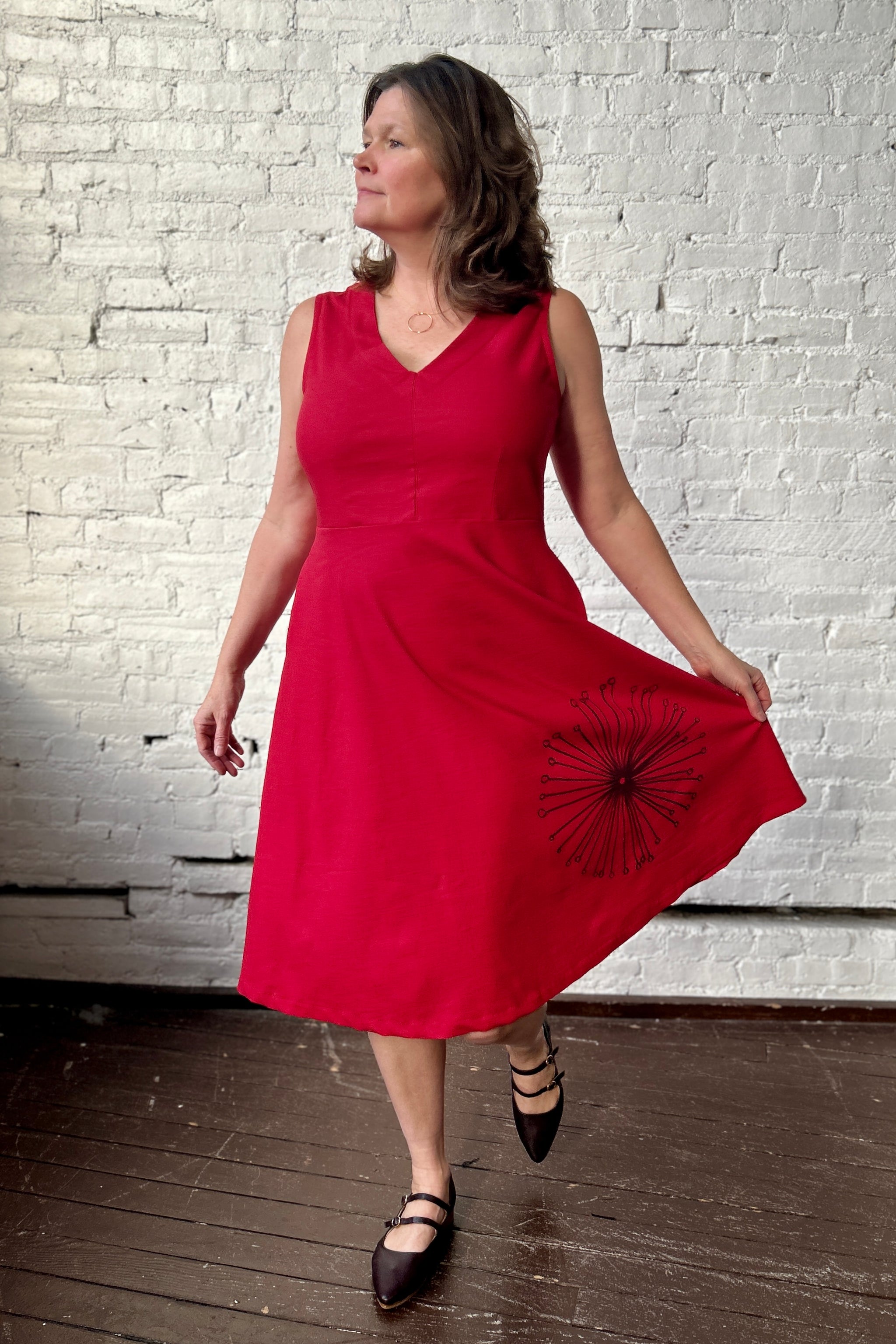 FINAL SALE Bodega Dress - Crimson