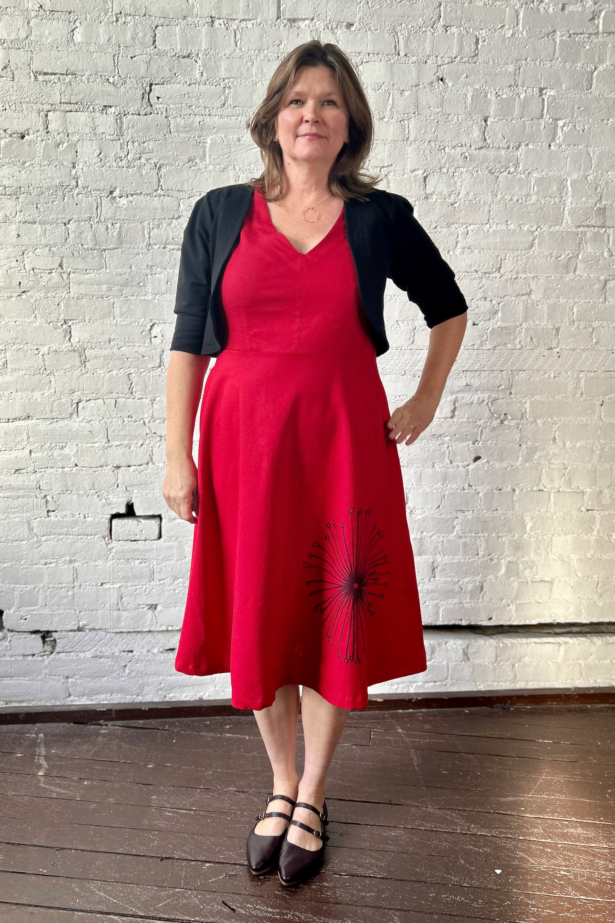 FINAL SALE Bodega Dress - Crimson