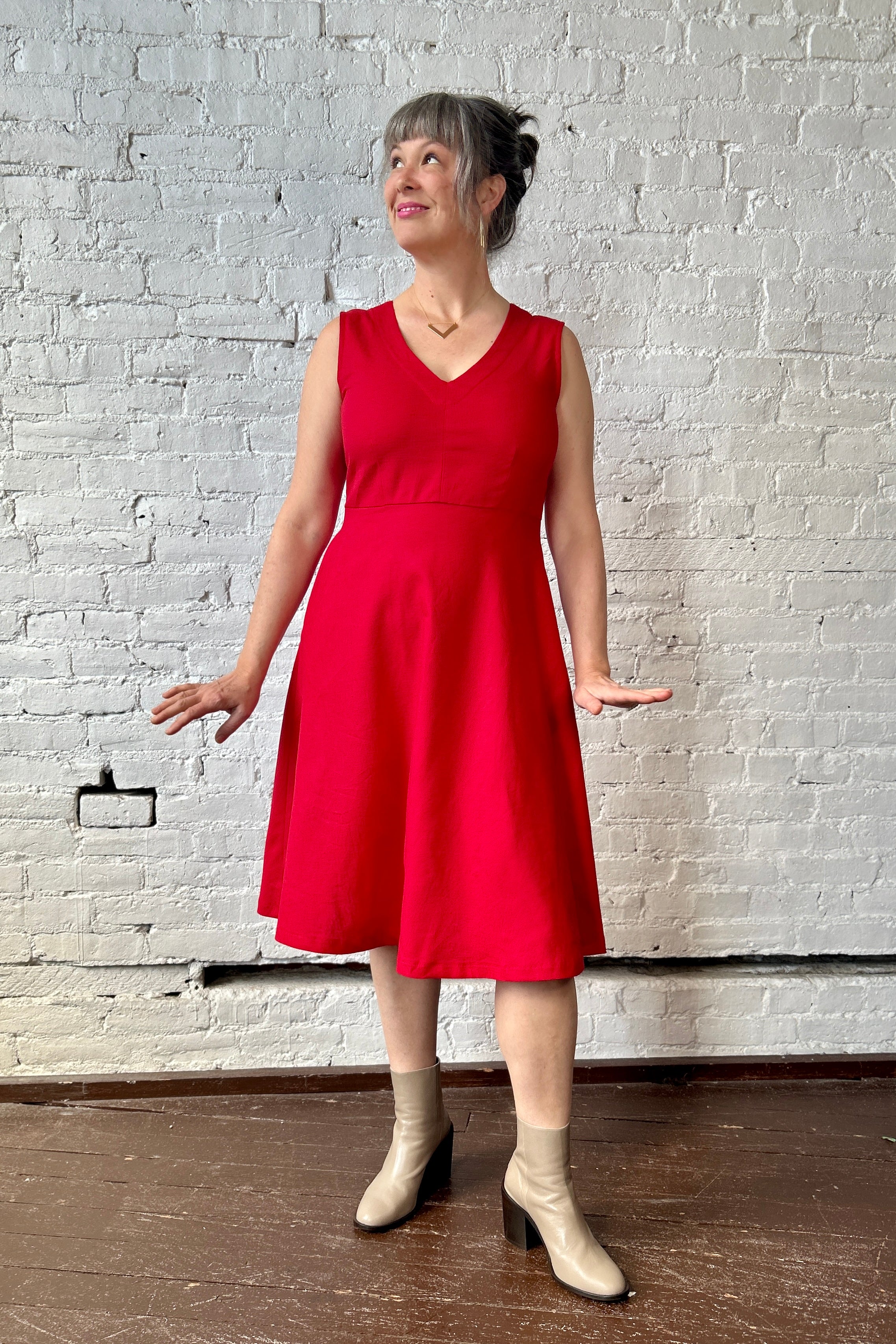 FINAL SALE Bodega Dress - Crimson