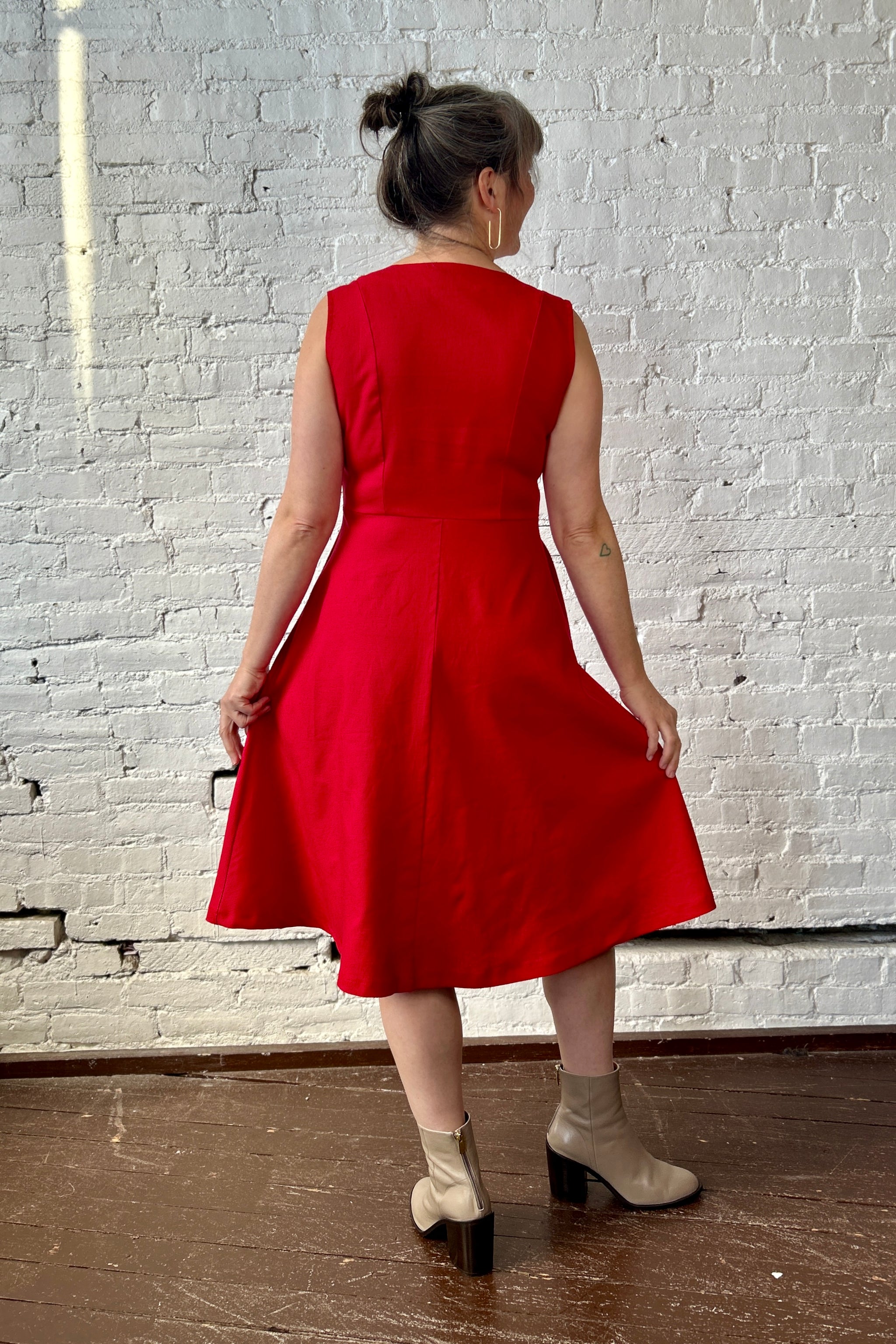 FINAL SALE Bodega Dress - Crimson