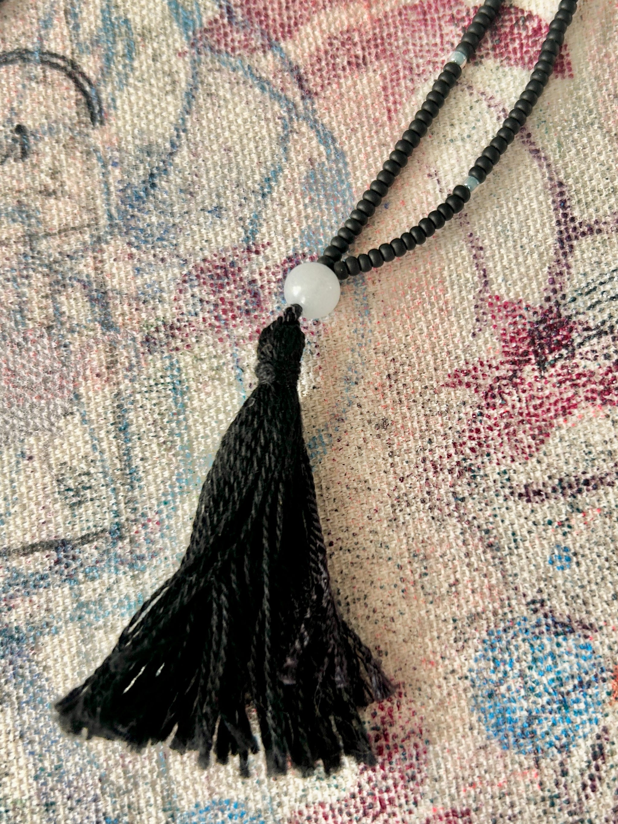 Lark - Beaded Tassel Necklace