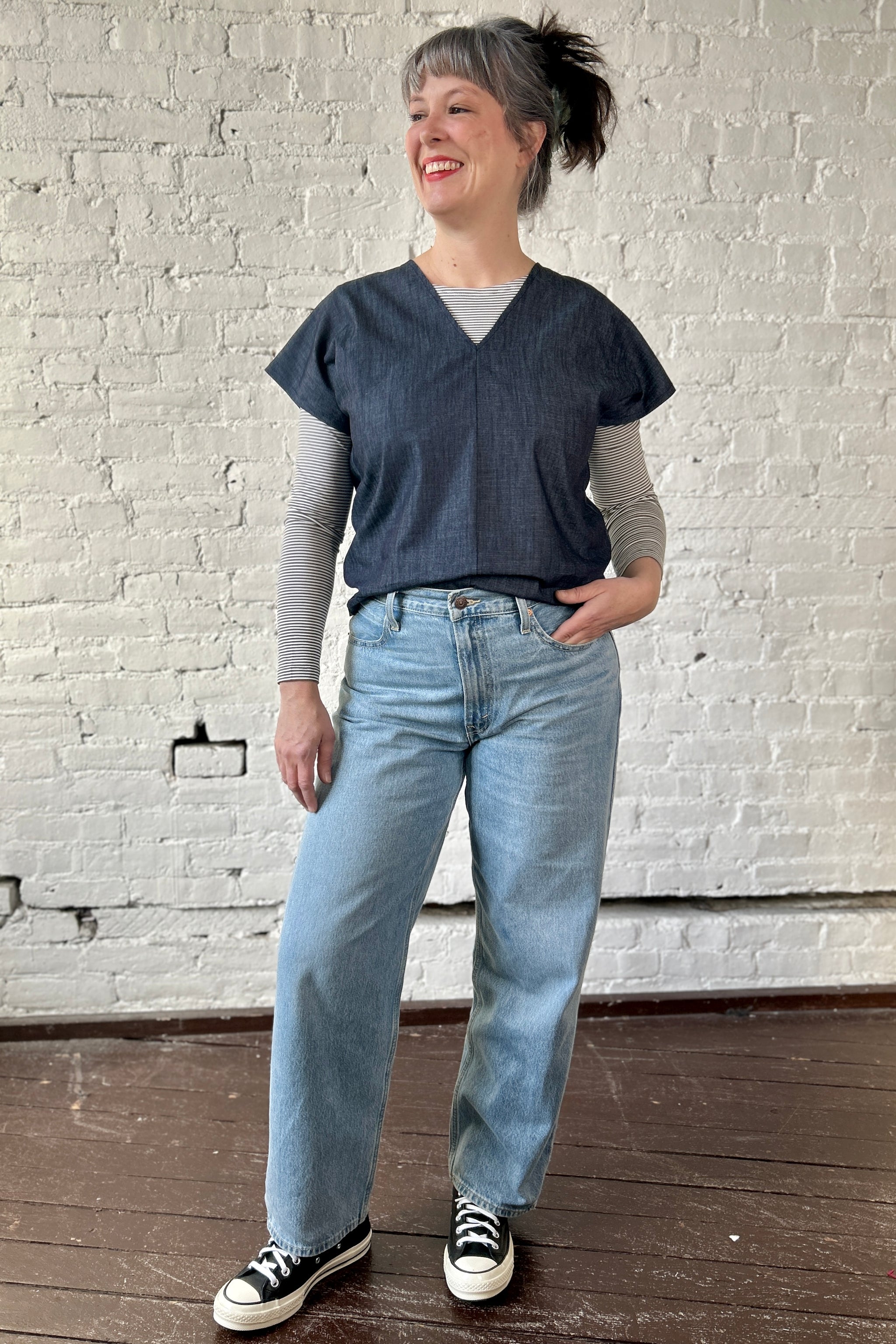 Final Sale Alice Blouse - Denim