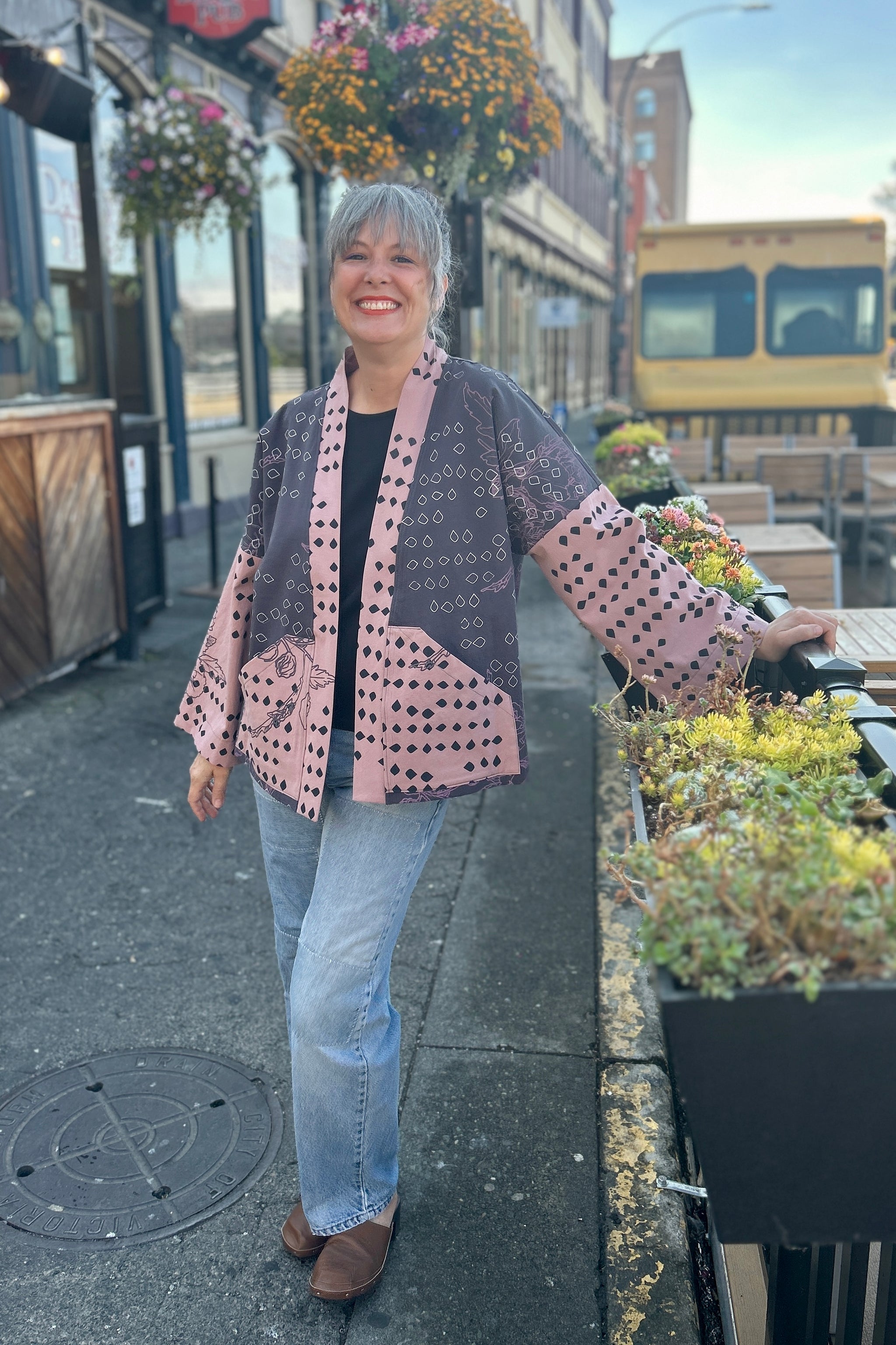 Sama Jacket Iron & Blush