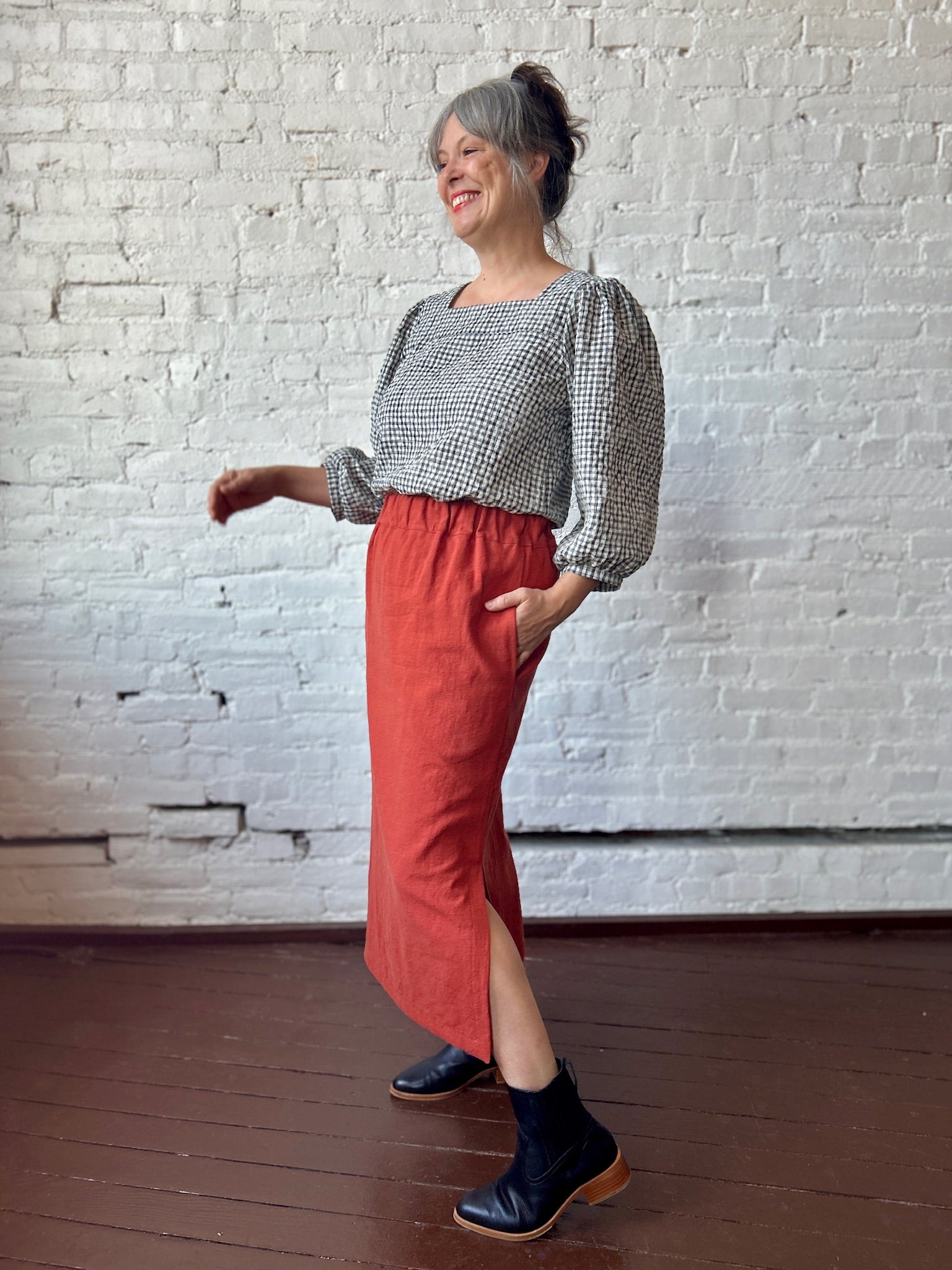Paska Blouse - Gingham