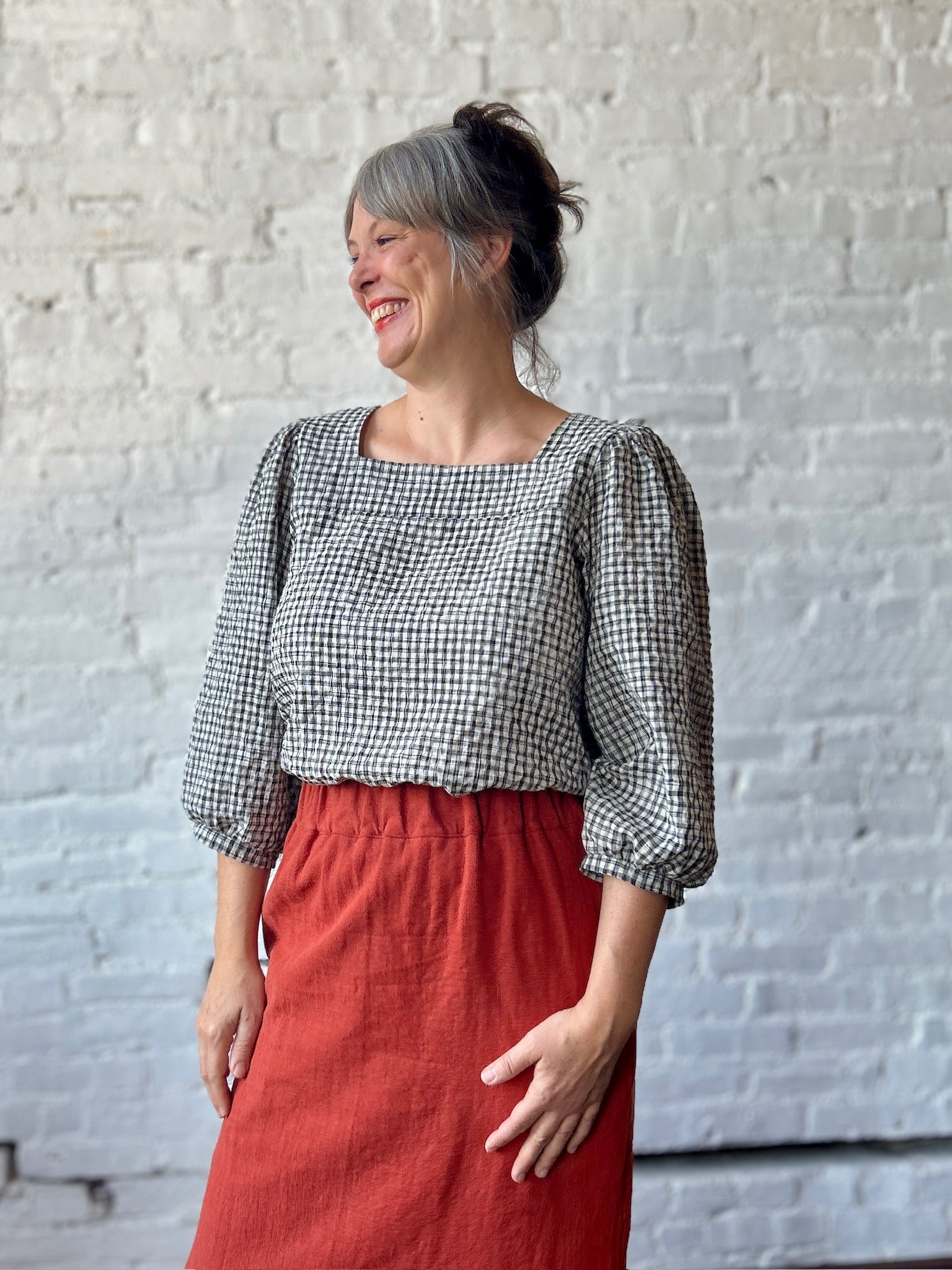Paska Blouse - Gingham