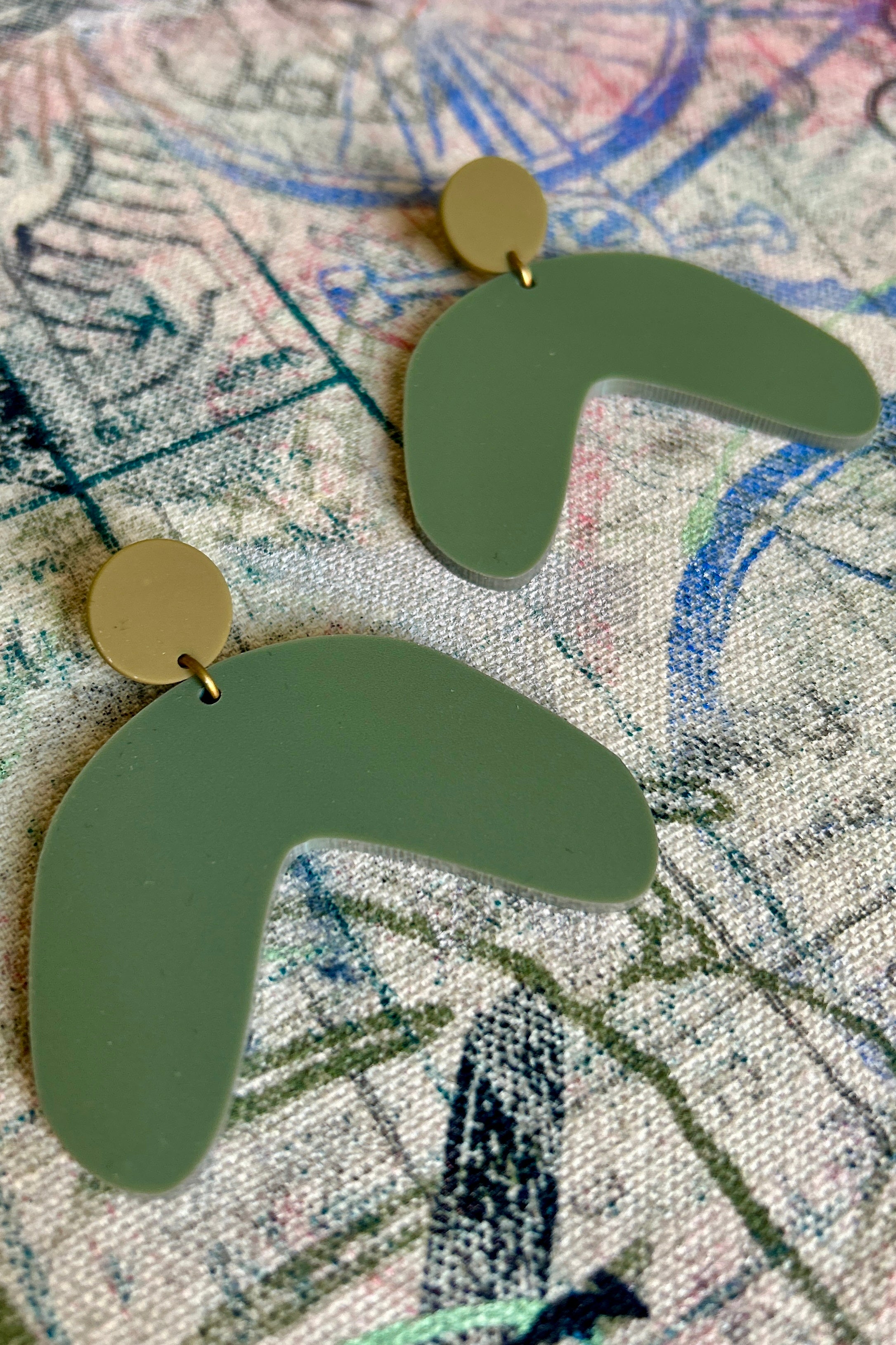 Darlings of Denmark Earring Tilde-Khaki