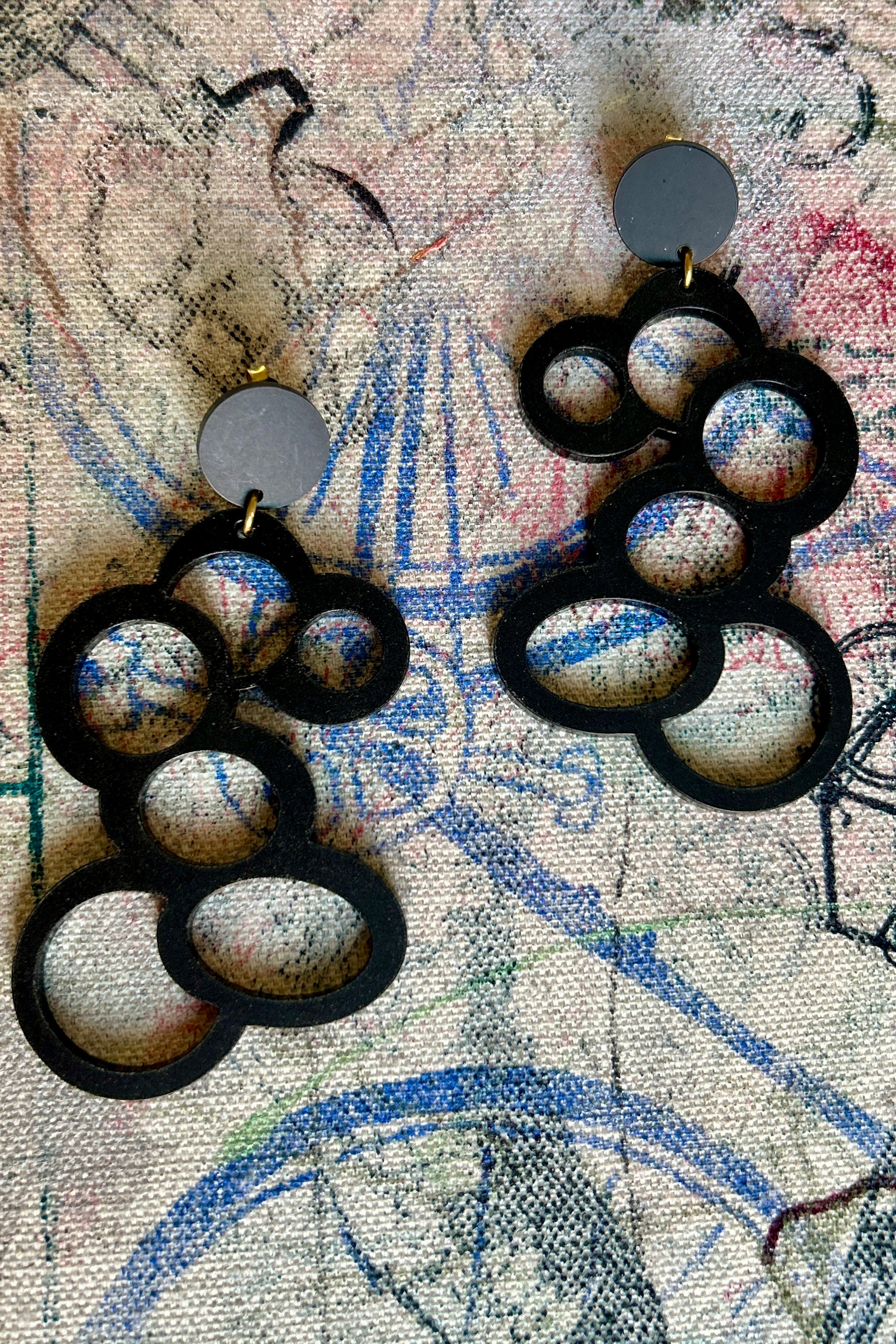 Darlings of Denmark Earring Flyde-Black