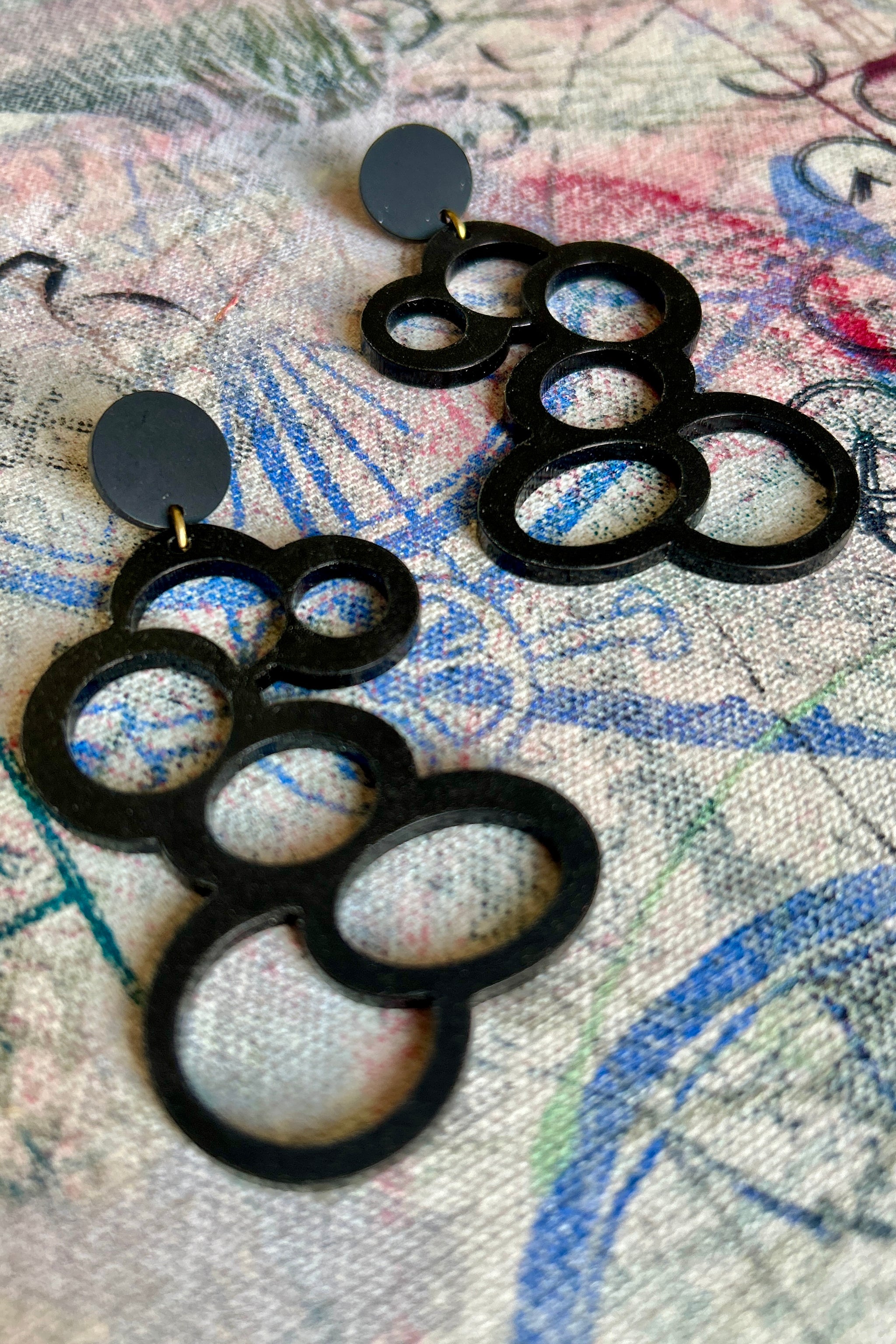 Darlings of Denmark Earring Flyde-Black