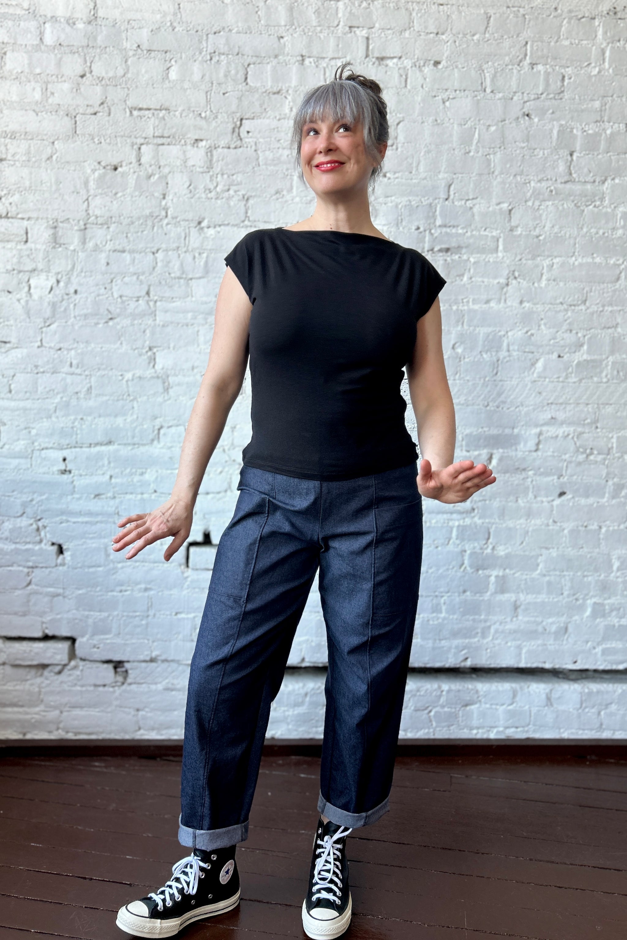 Olympia Top - Black Unprinted