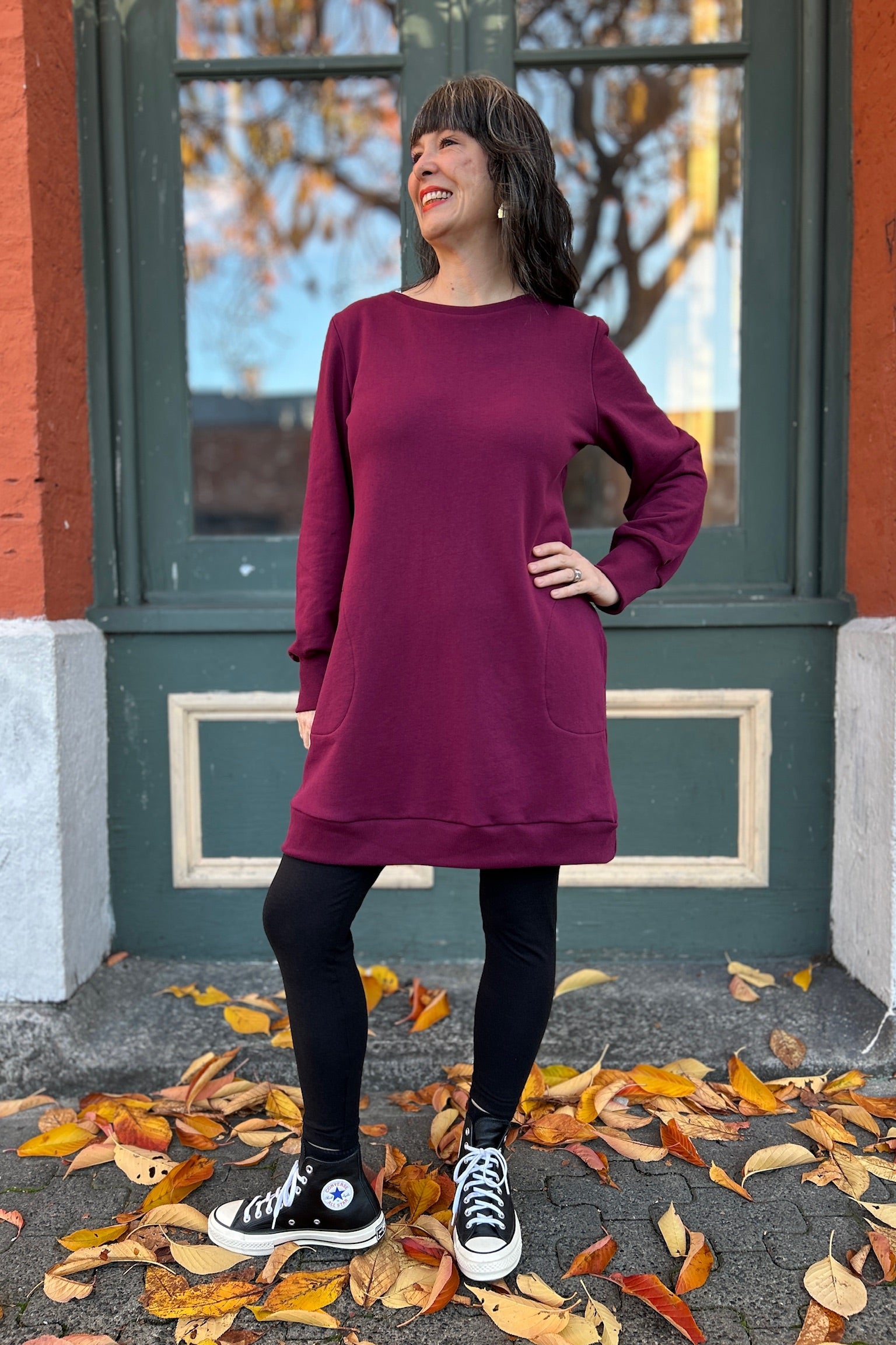 Dancer Sweater Dress - Merlot