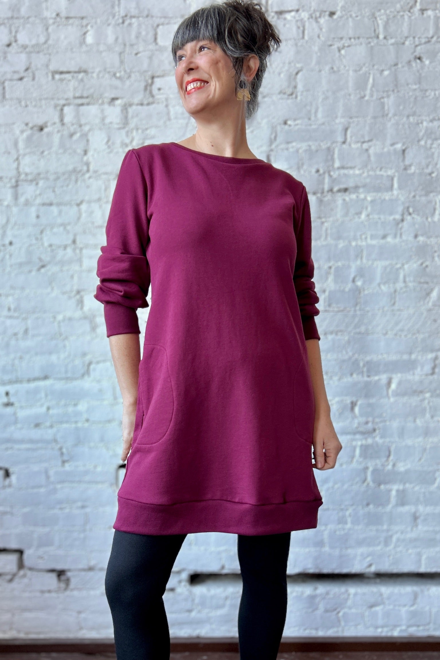 Dancer Sweater Dress - Merlot