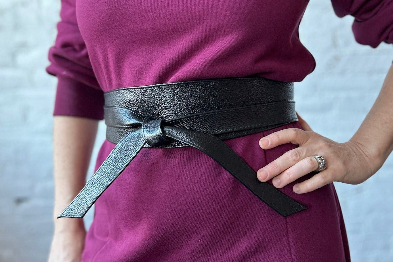 Mananas Belt - Black Pebbled OS