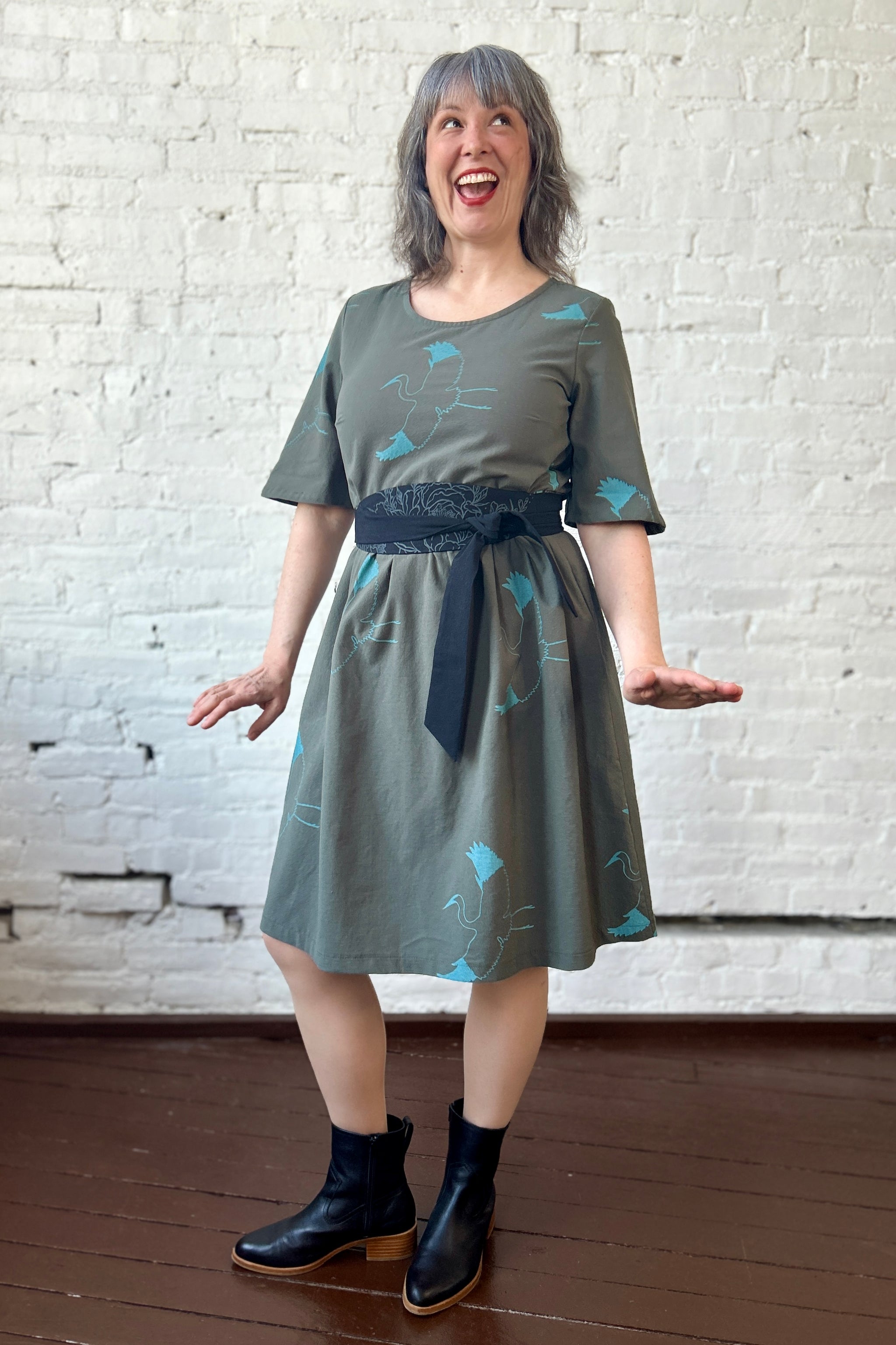 Kiki Dress - Pesto