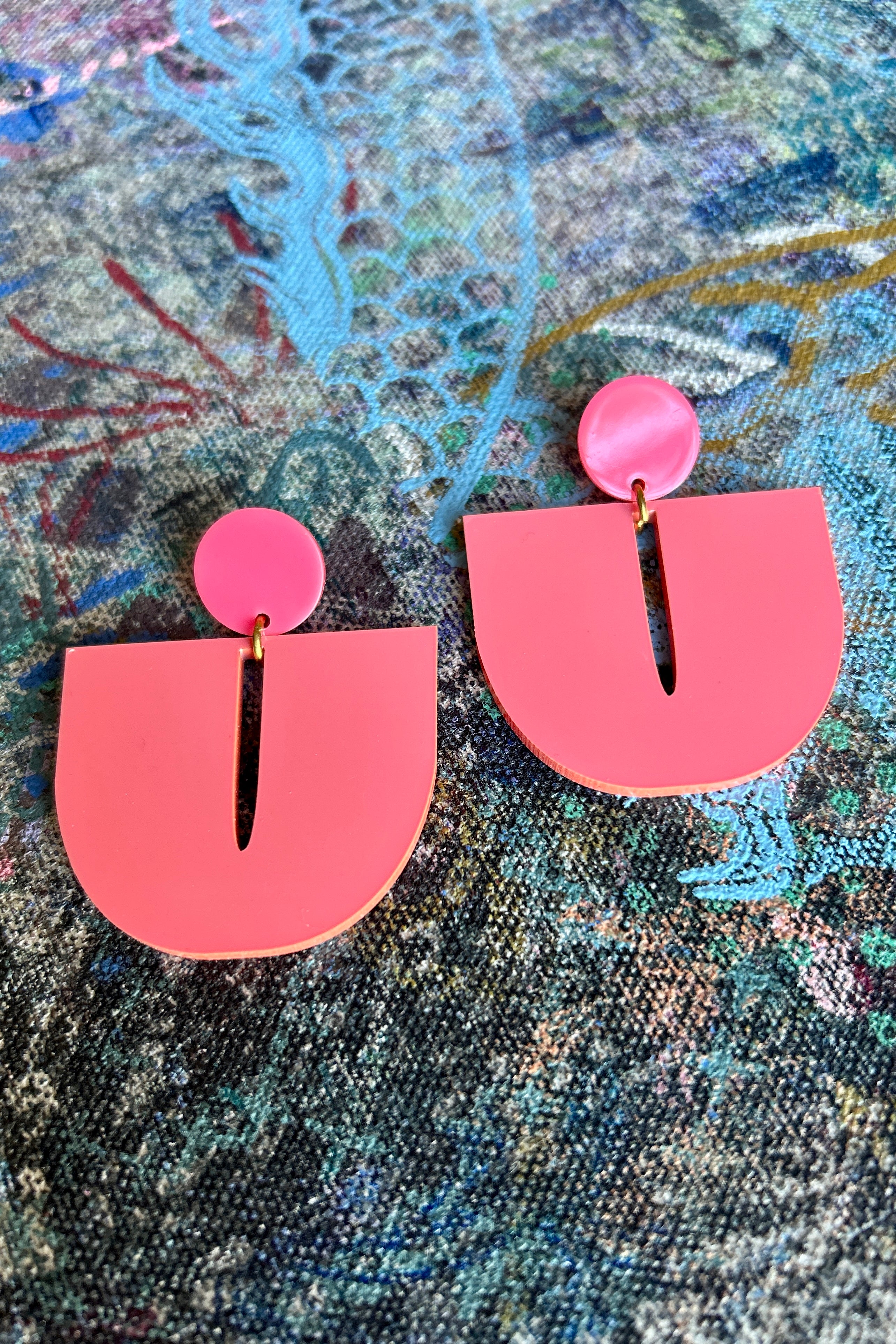 Darlings of Denmark Earring Billie  -Coral