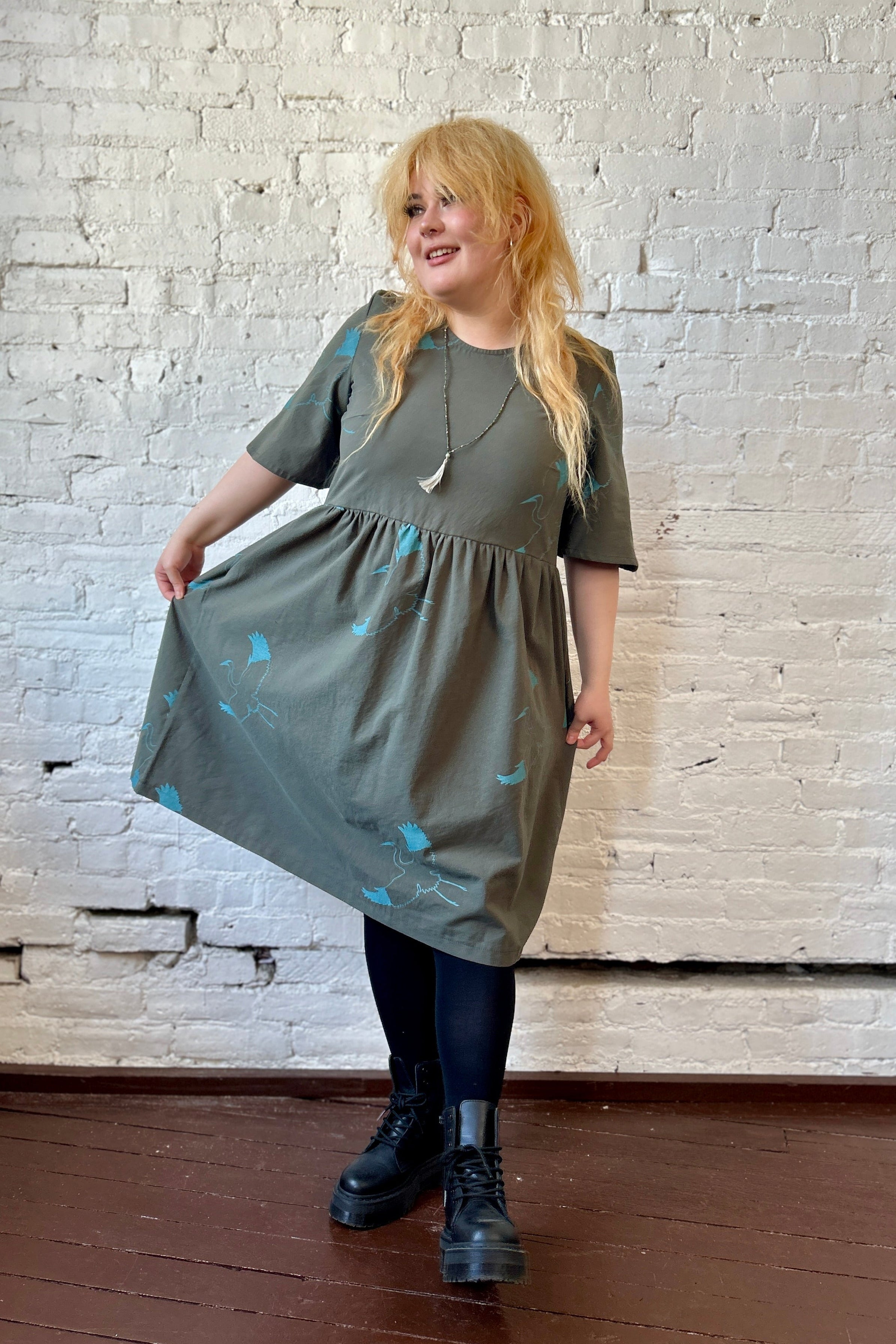Kiki Dress - Pesto