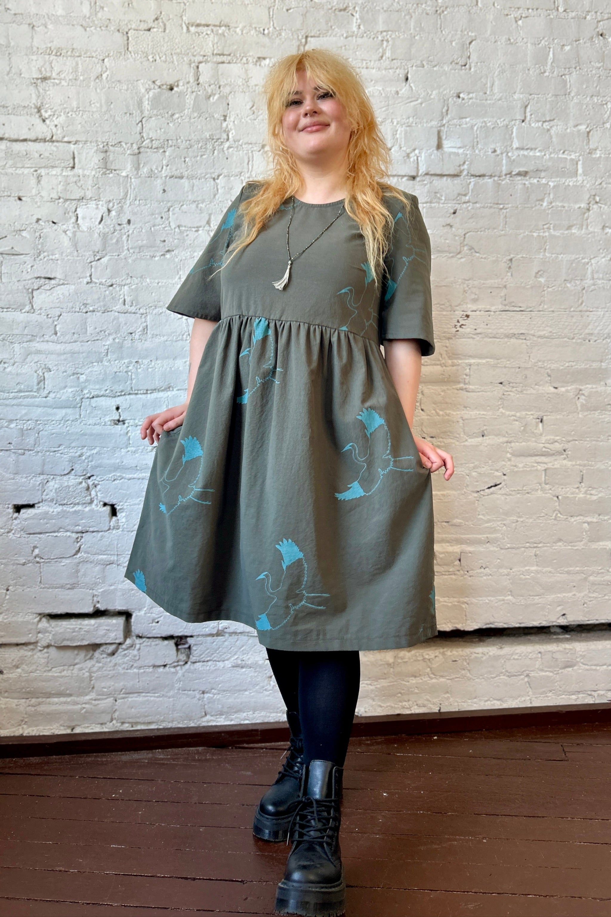 Kiki Dress - Pesto