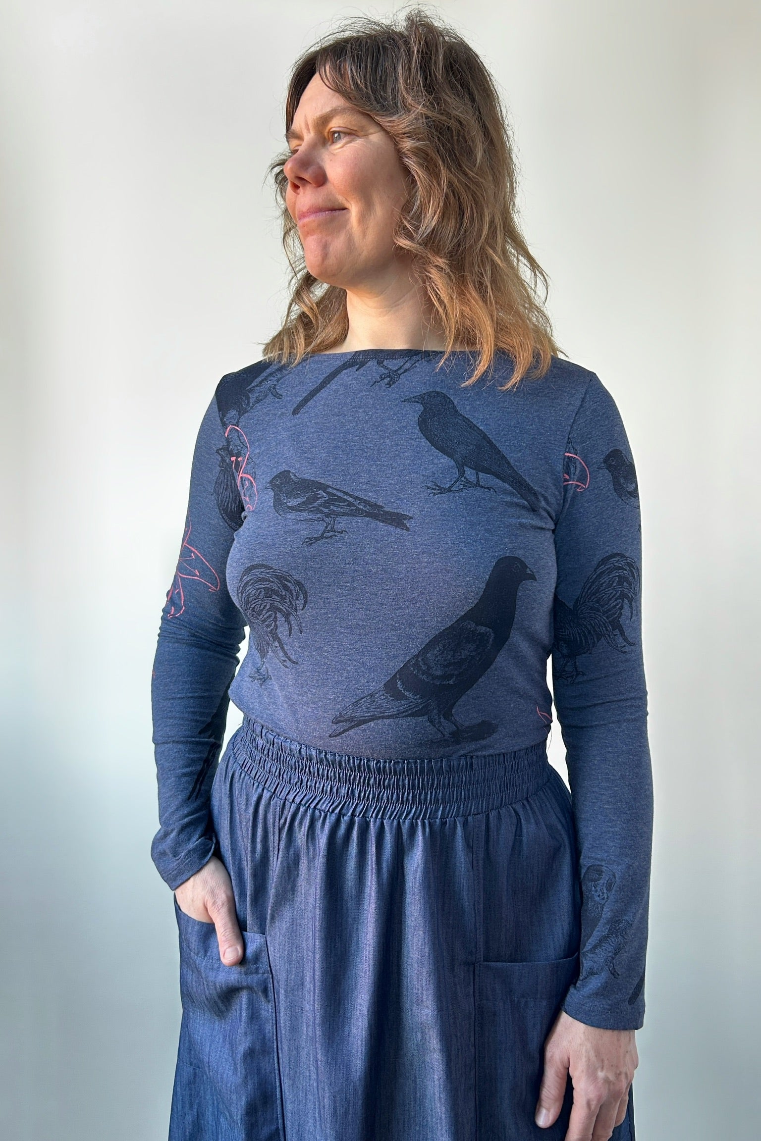 Nanette Top - Blue Lake