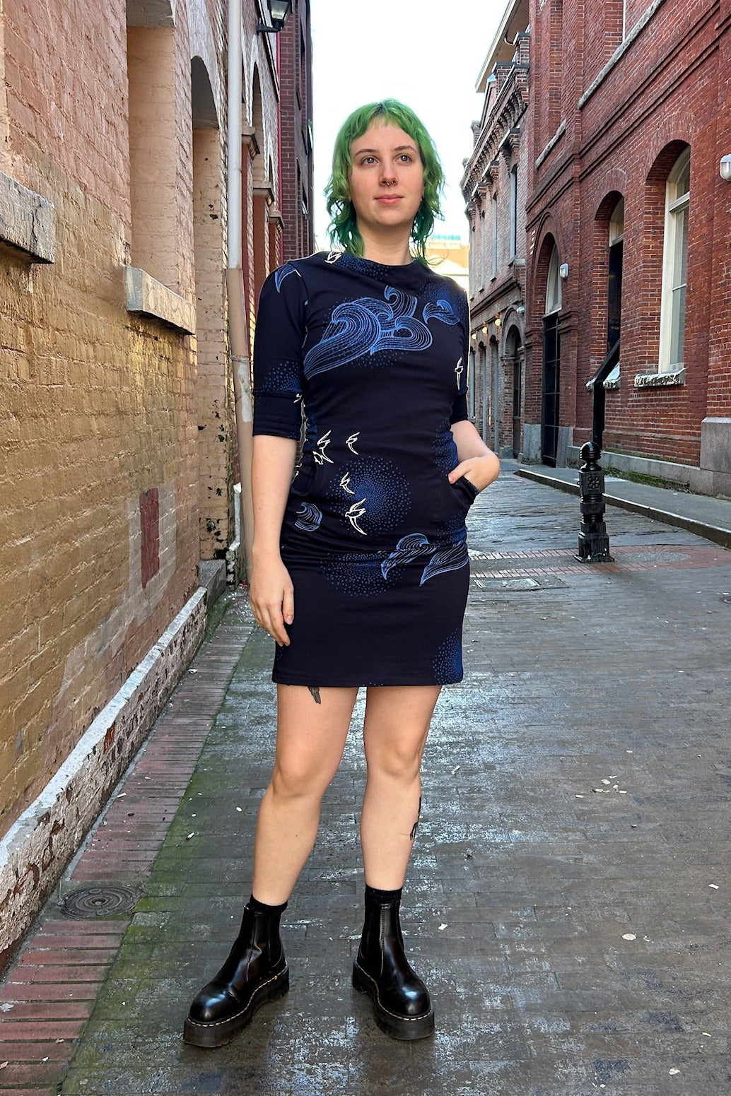 Point Grey Dress - Navy