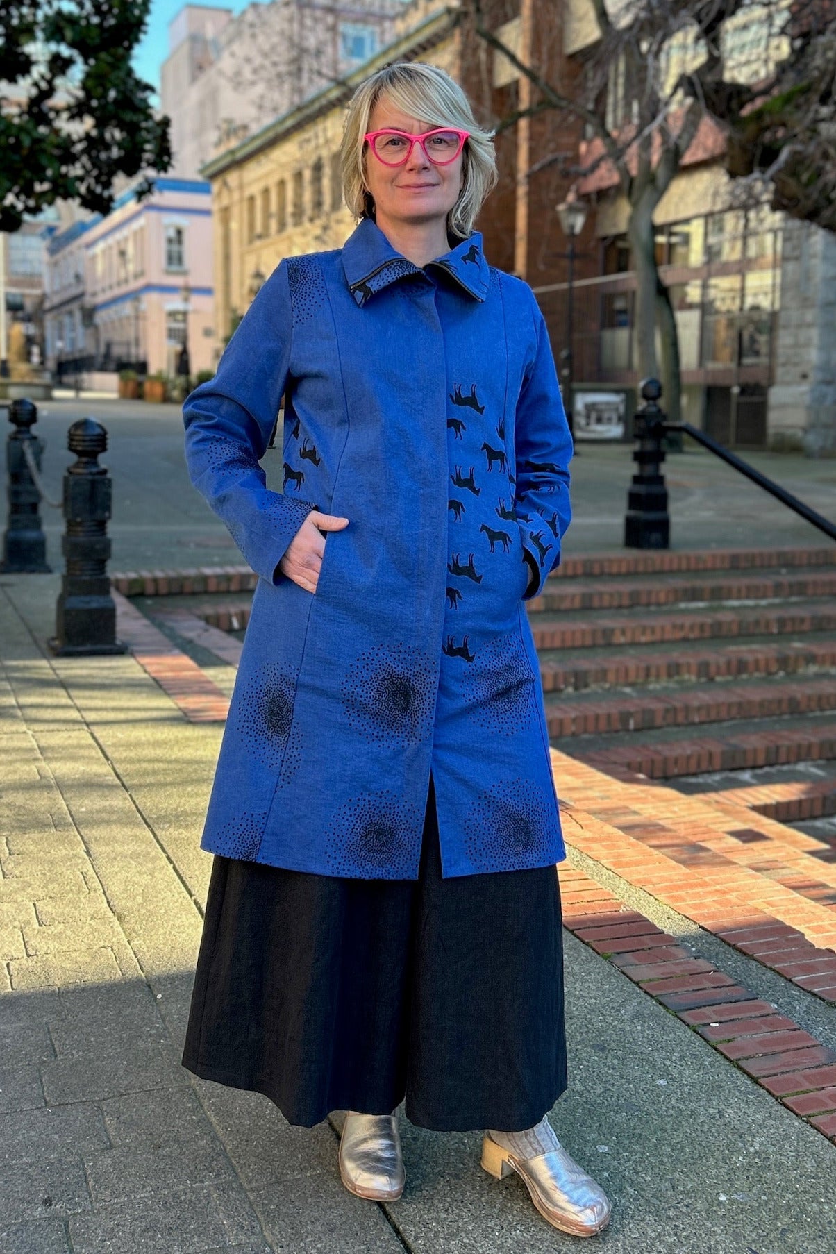 113 Reprise Coat - Cobalt