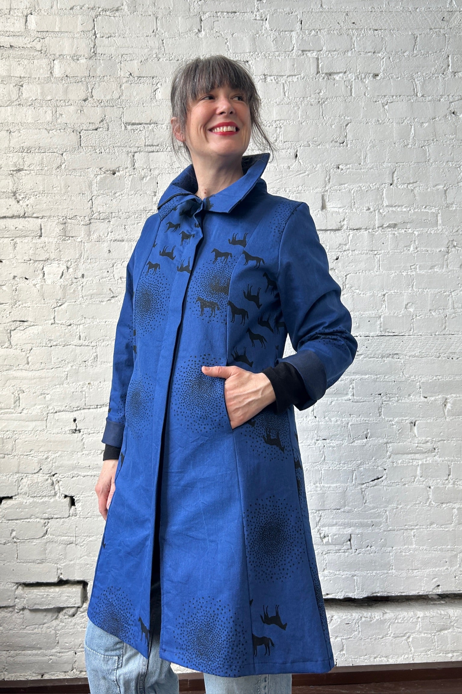 113 Reprise Coat - Cobalt