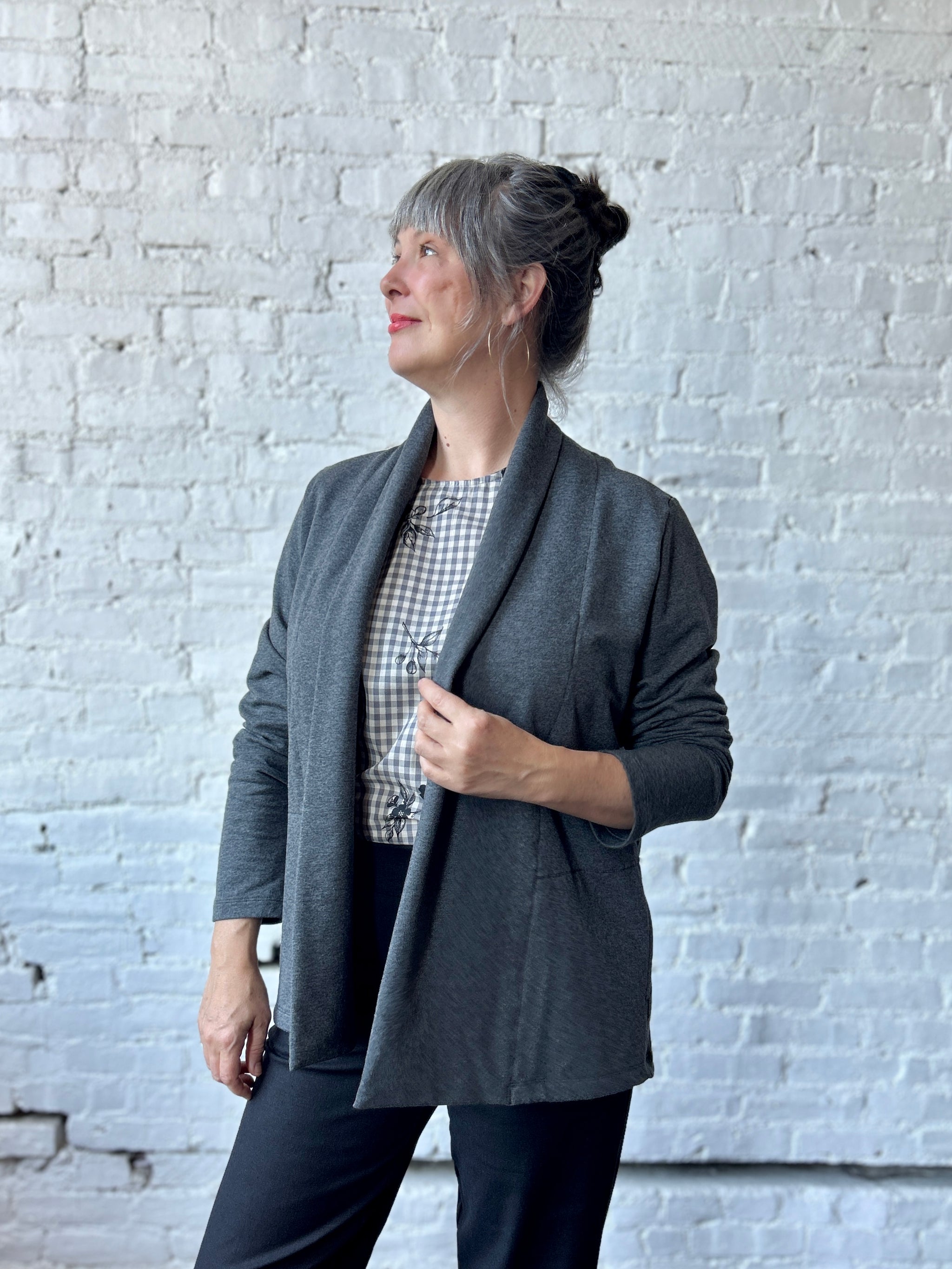 Final Sale Fox Cardigan - Grey