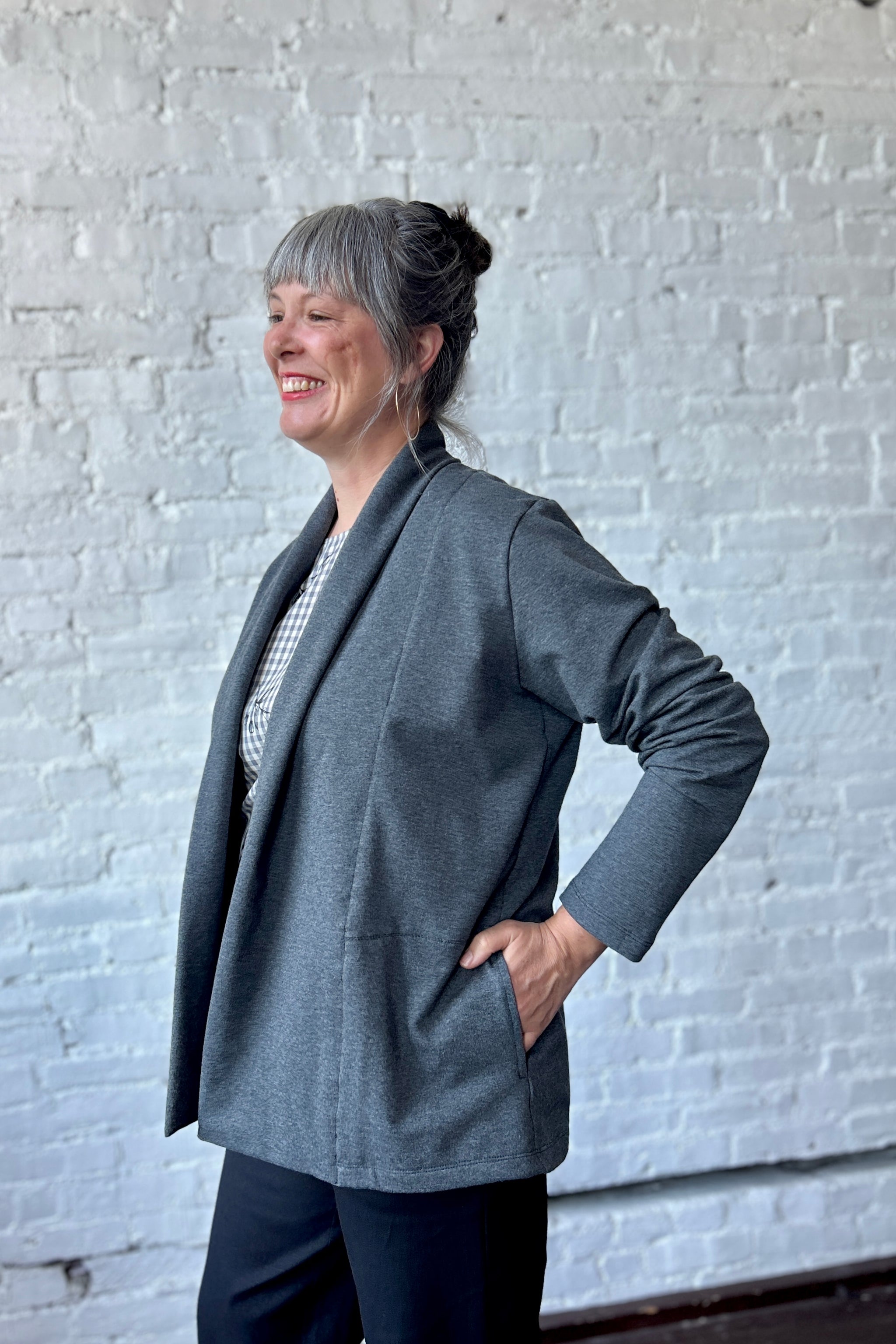 Final Sale Fox Cardigan - Grey