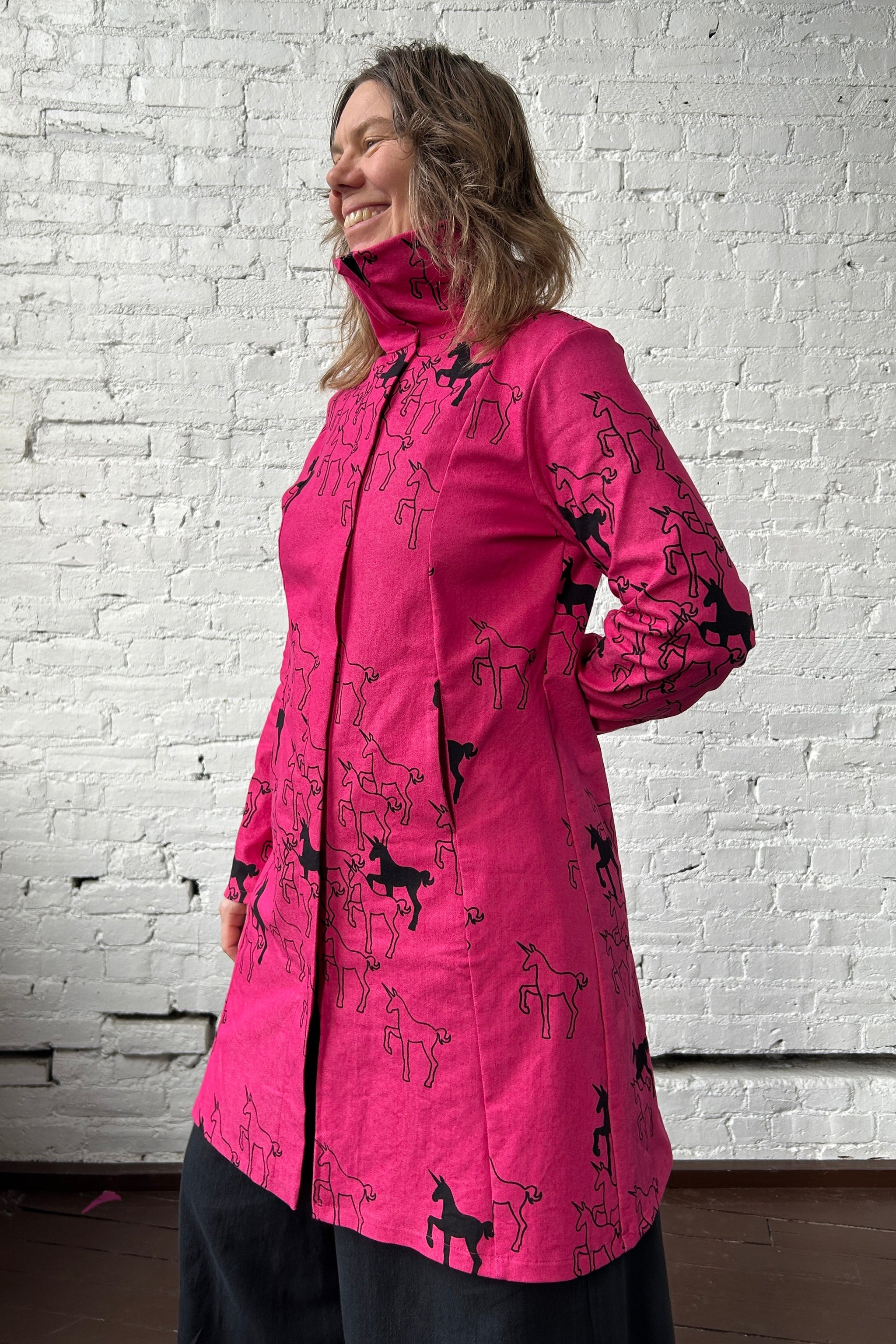 113 Reprise Coat - Bright Pink