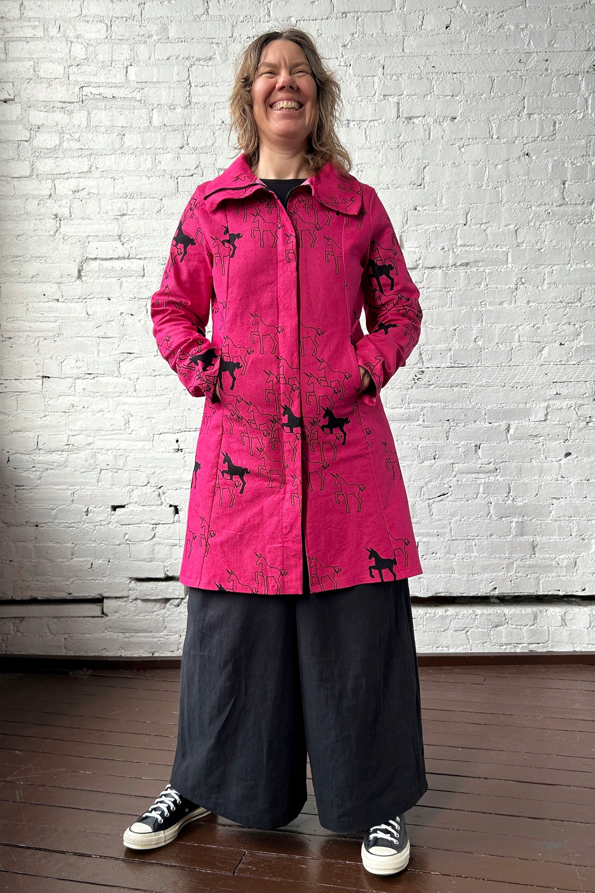 113 Reprise Coat - Bright Pink