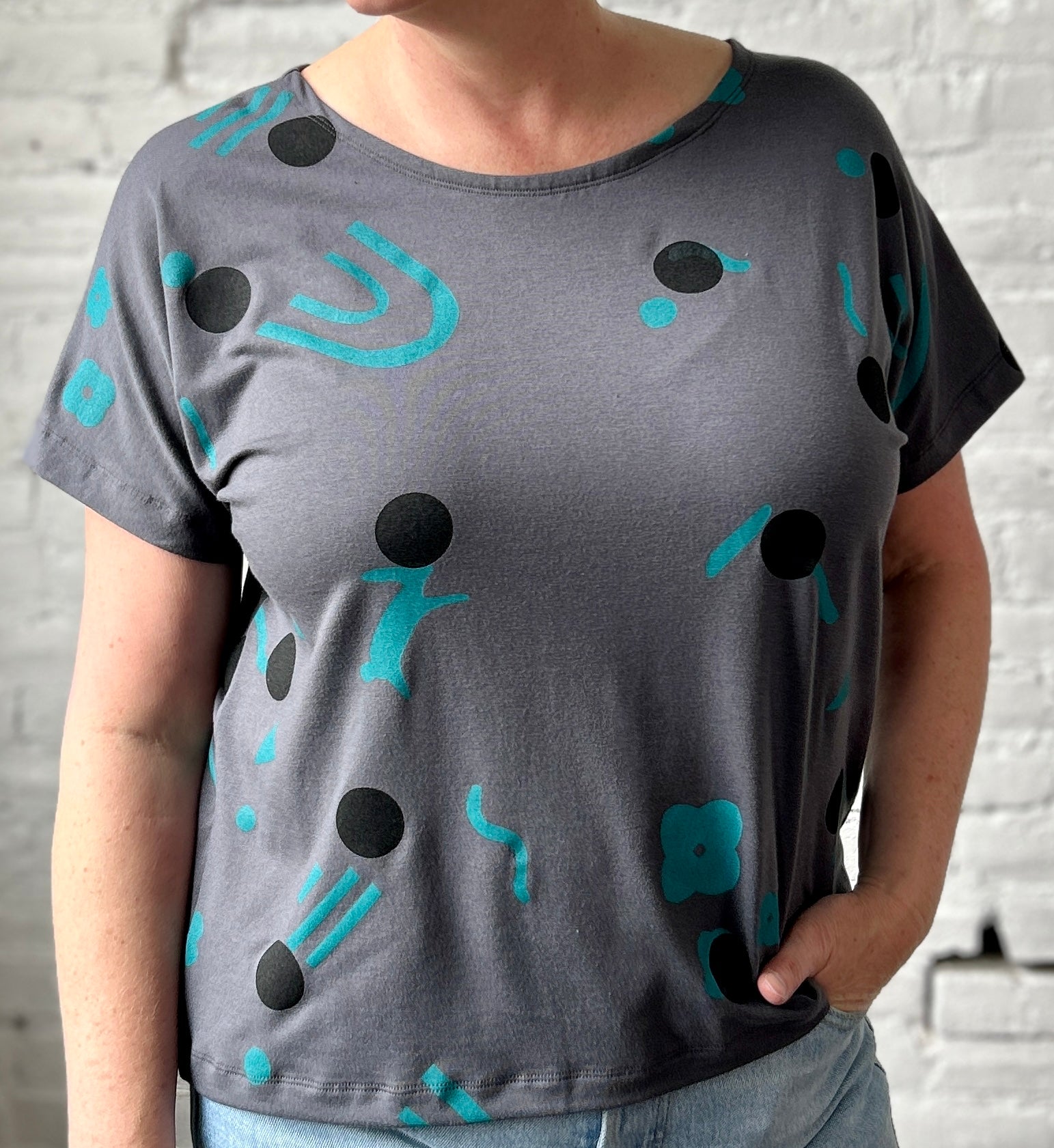 Boatneck Tee - Shadow