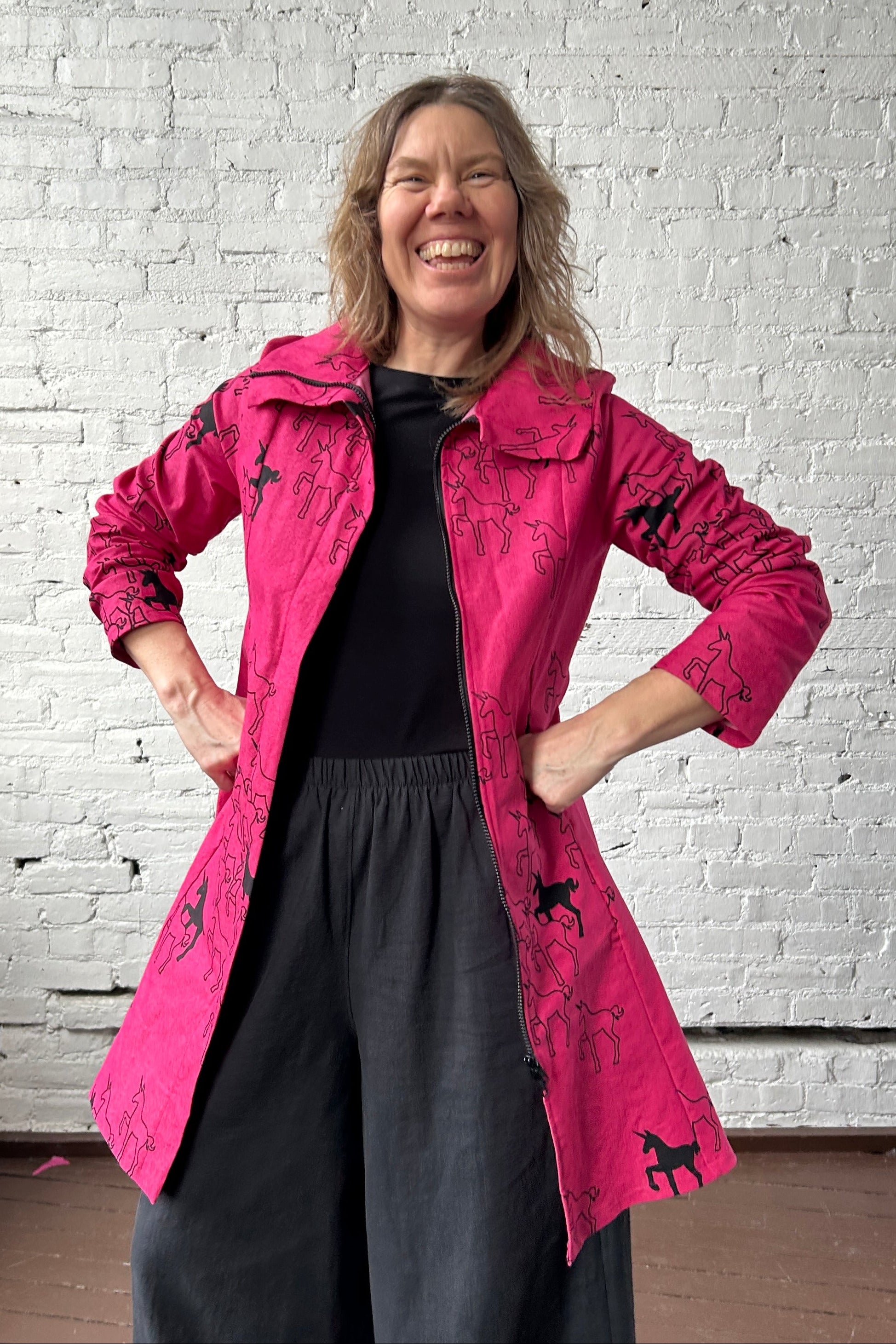 113 Reprise Coat - Bright Pink