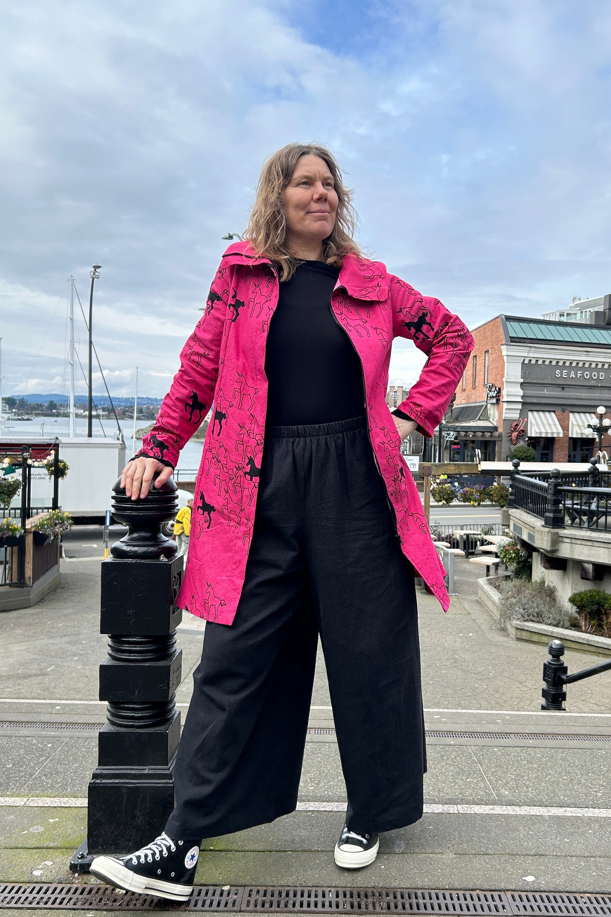 113 Reprise Coat - Bright Pink