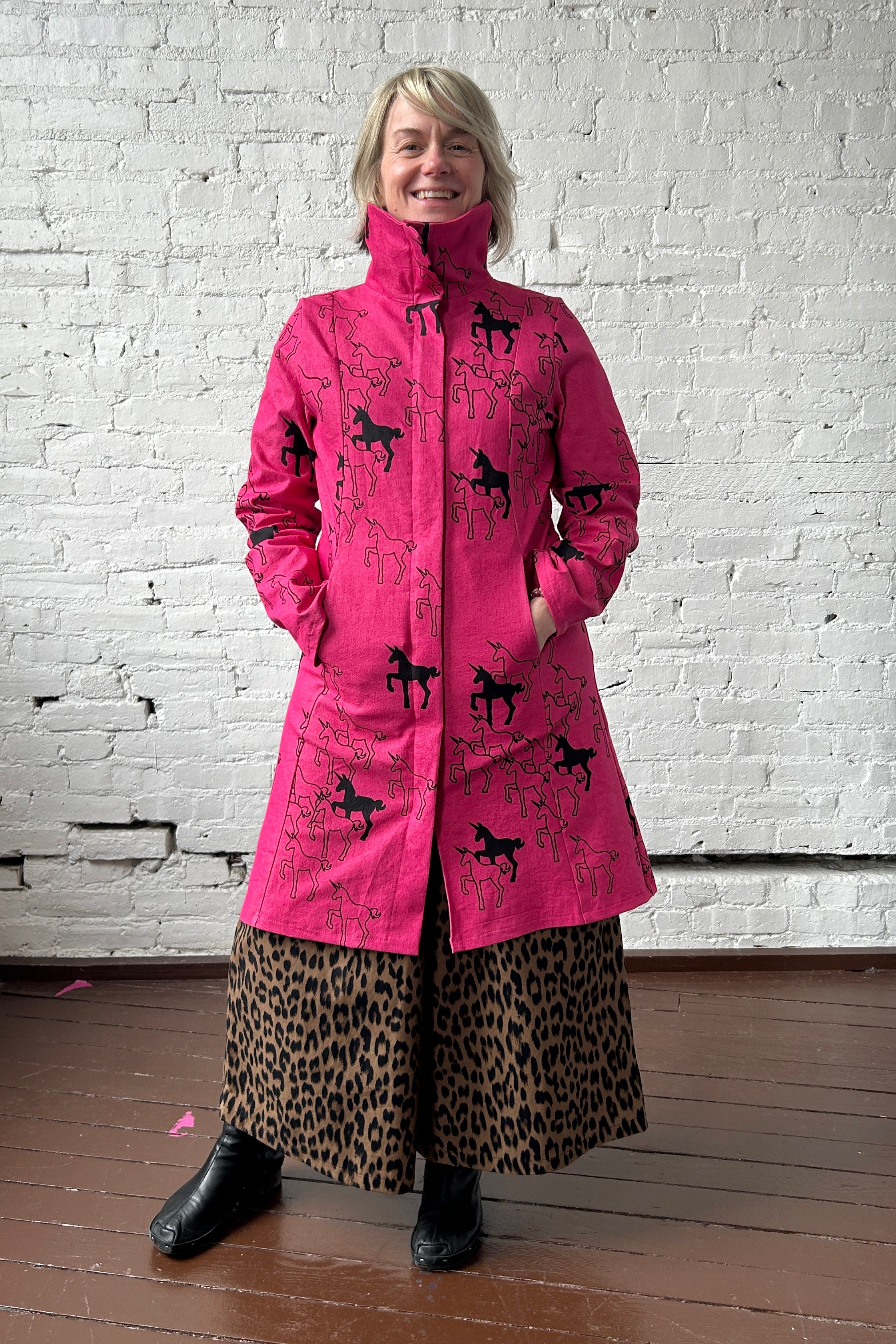 113 Reprise Coat - Bright Pink