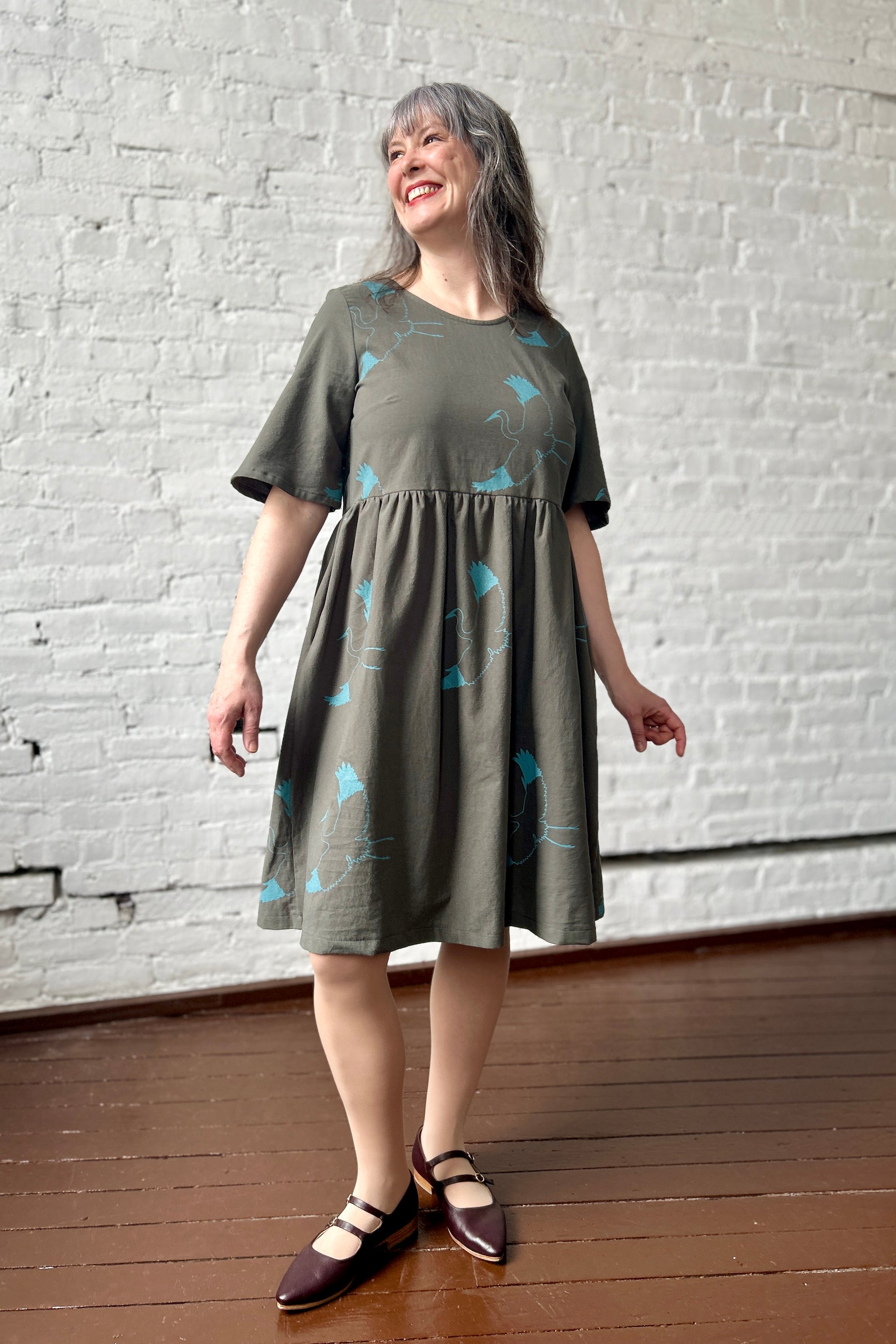 Kiki Dress - Pesto