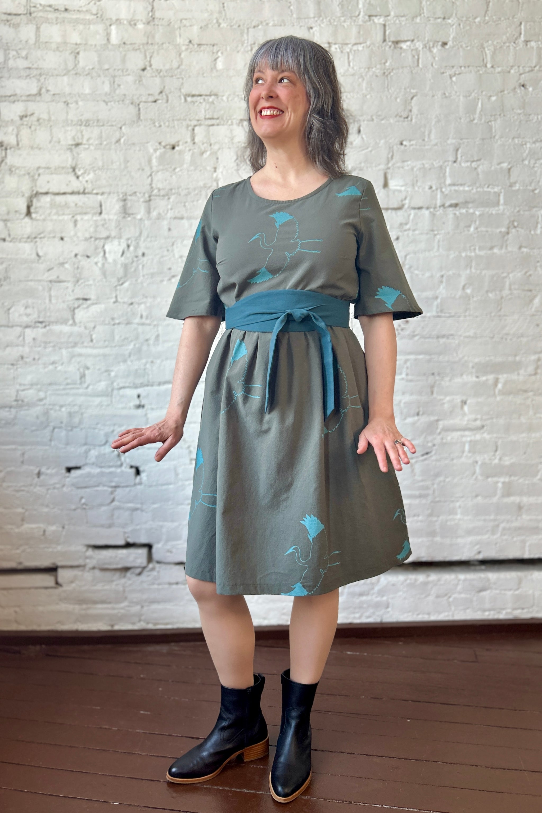 Final Sale Kiki Dress - Pesto