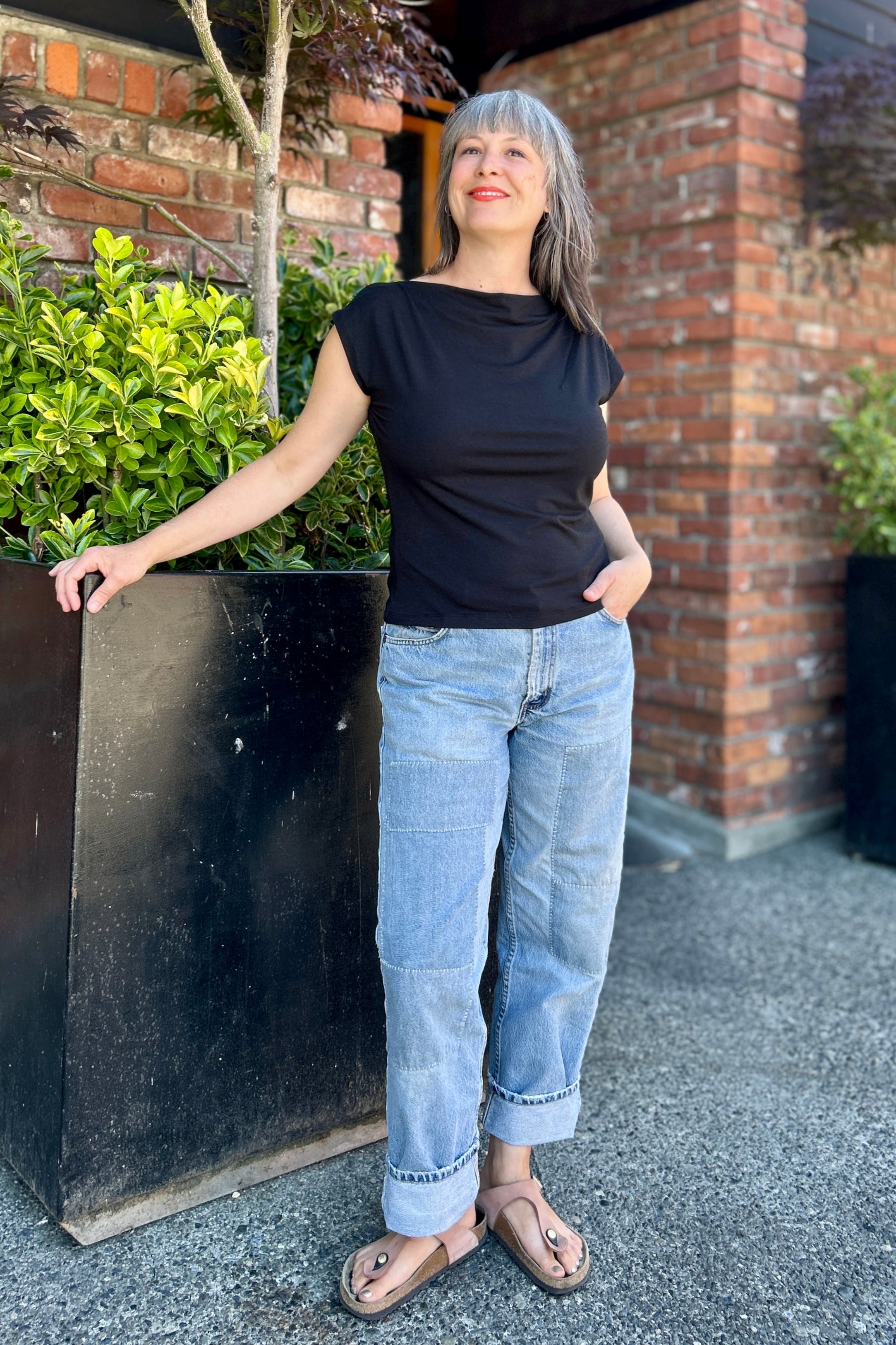 Olympia Top - Black Unprinted
