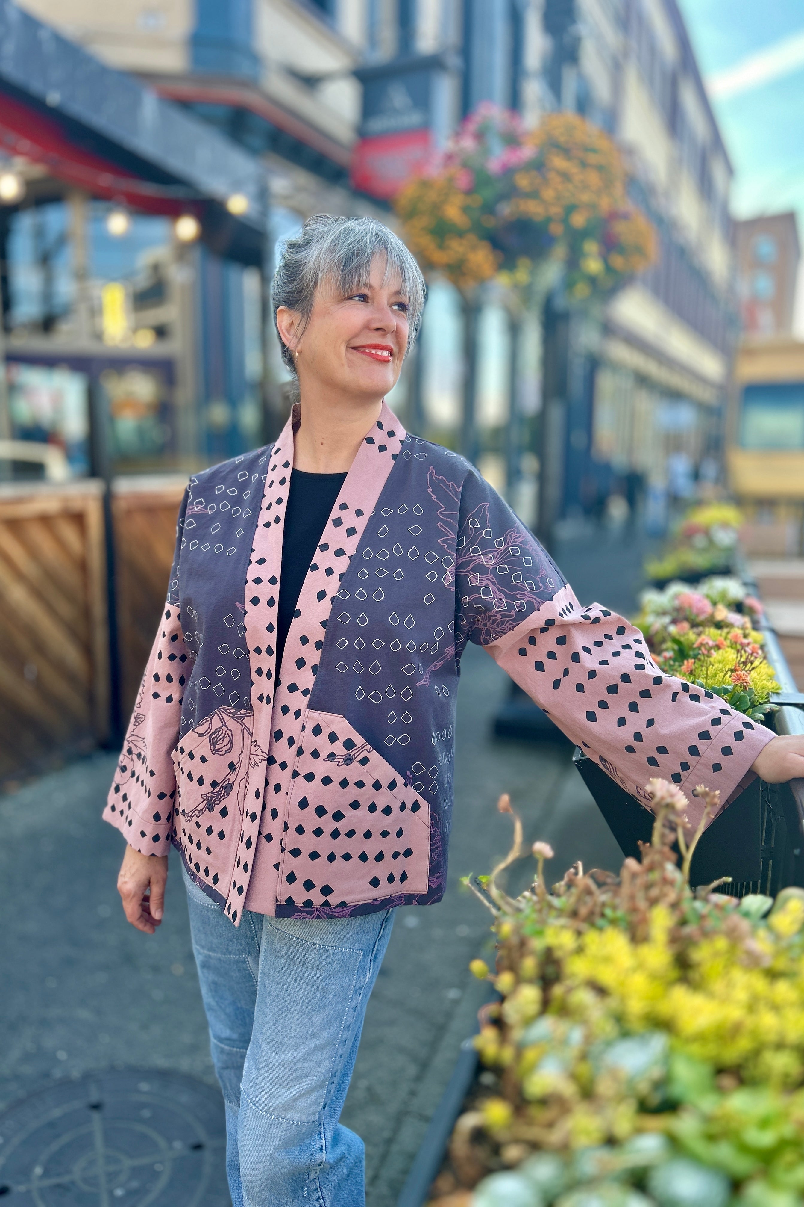 Sama Jacket Iron & Blush
