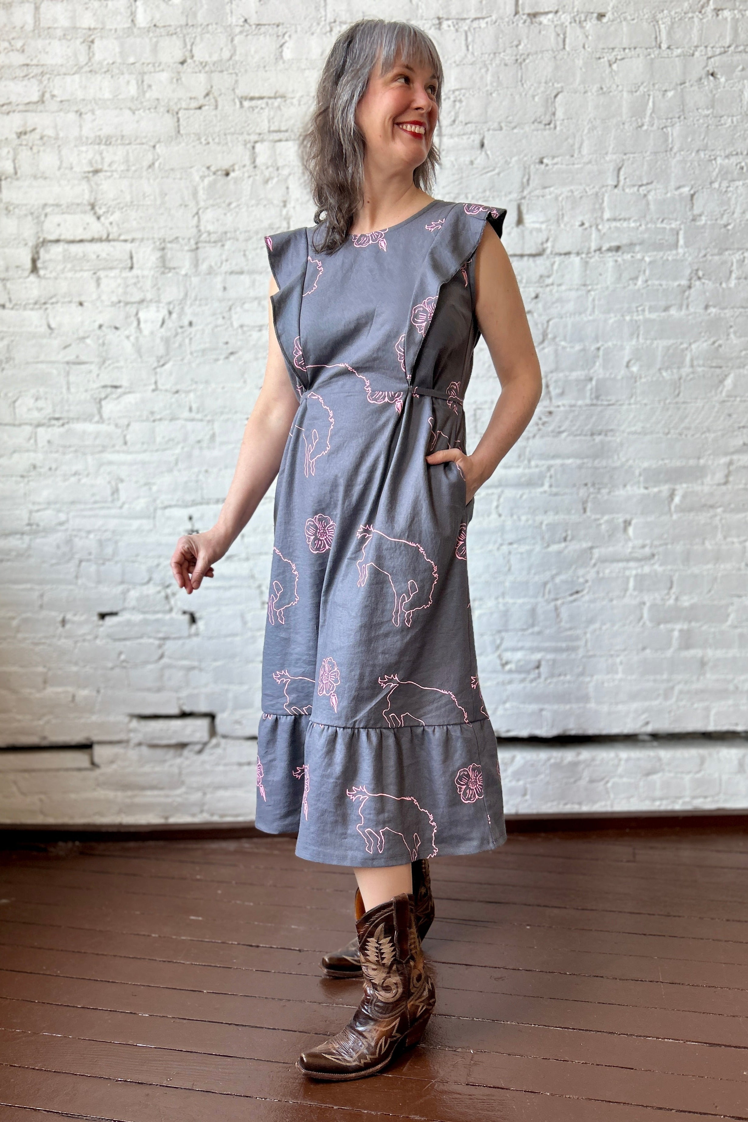 Song + Dance Dress - Grey