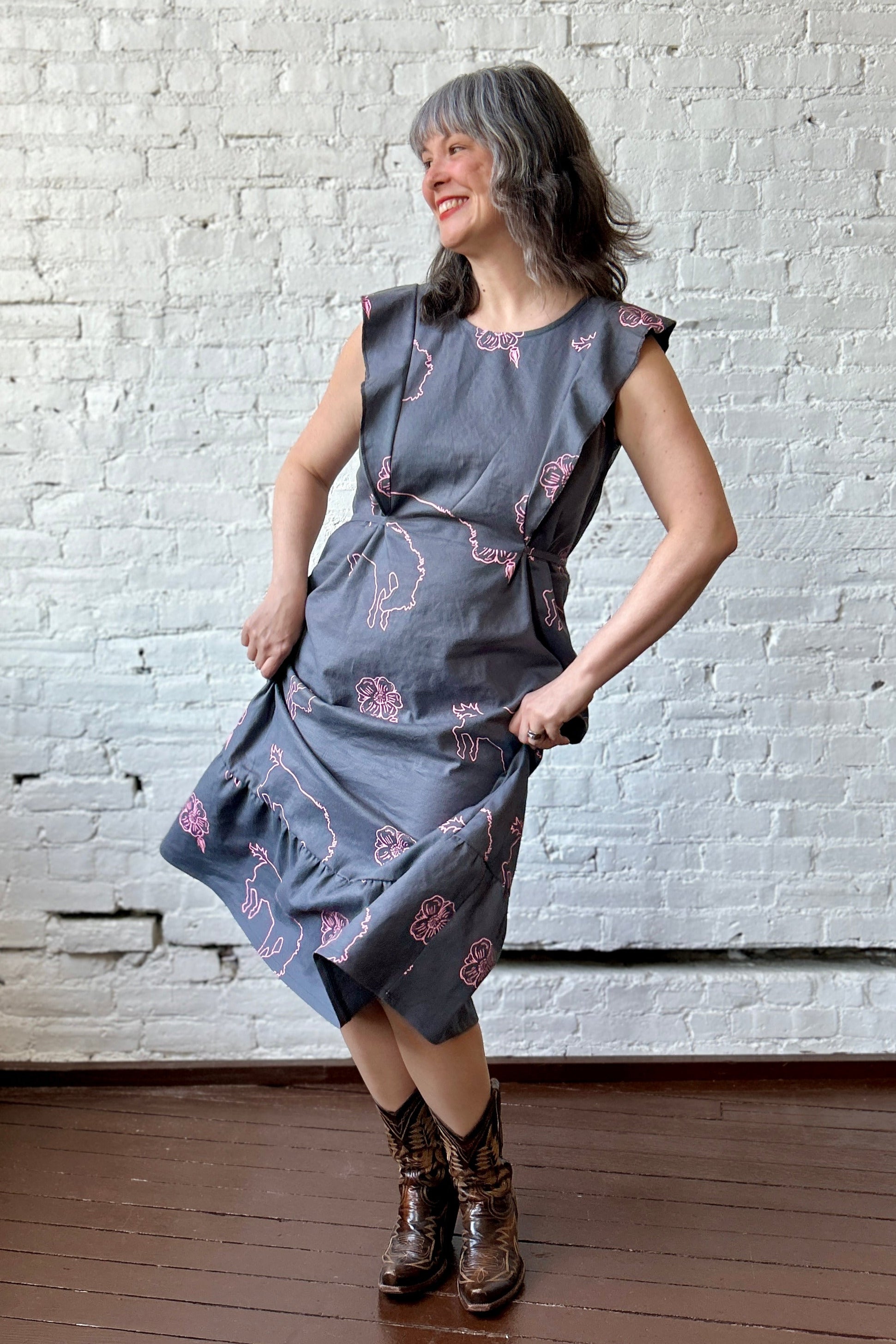 Song + Dance Dress - Grey