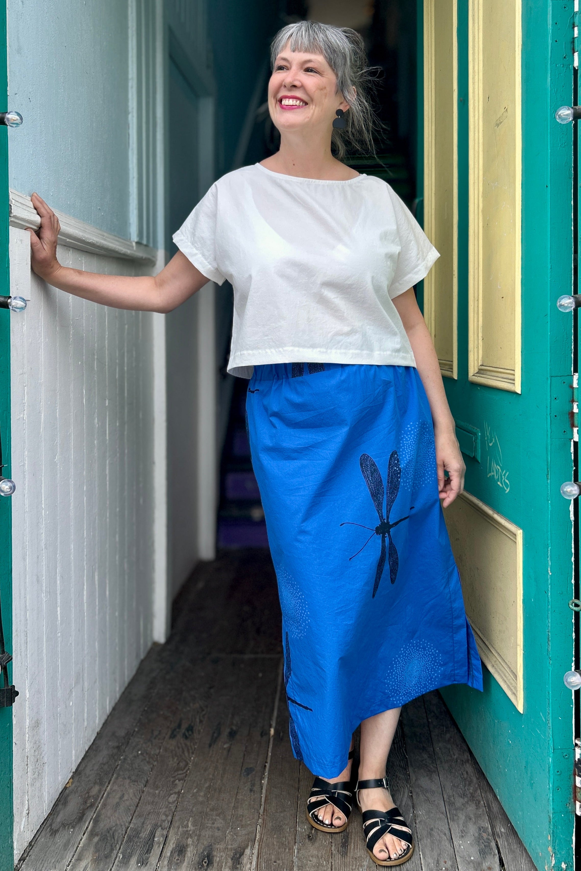 Final Sale Narrows Skirt - Sapphire