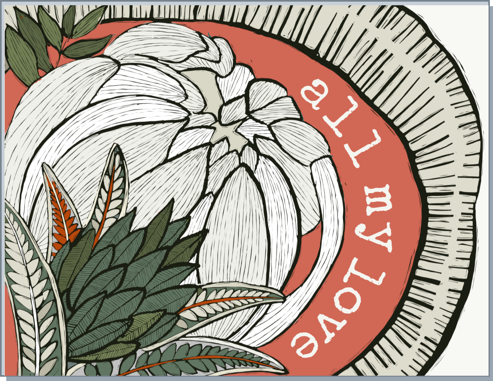 Newfolk&Cabin All My Love - Greeting Card