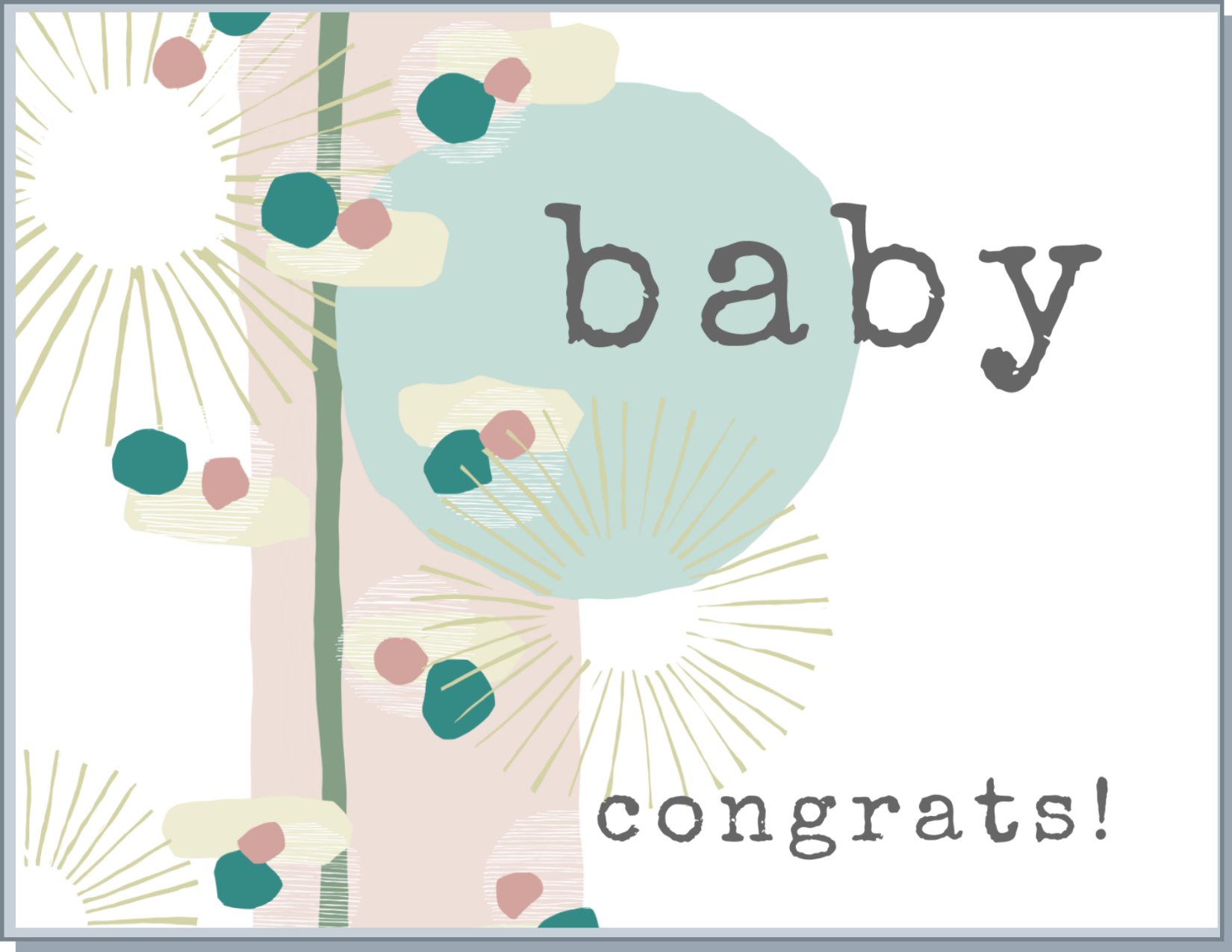 Newfolk&Cabin Baby - Greeting Card