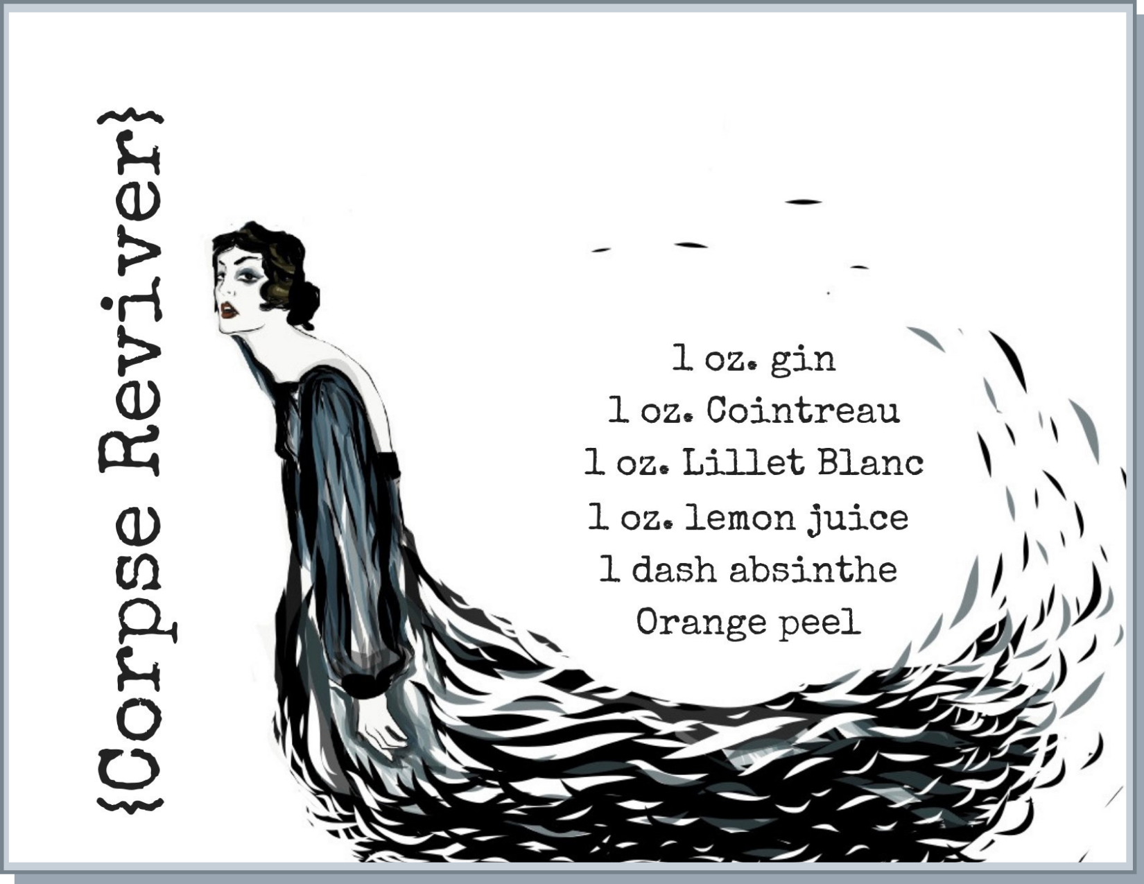 Newfolk&Cabin Corpse Reviver - Greeting Card